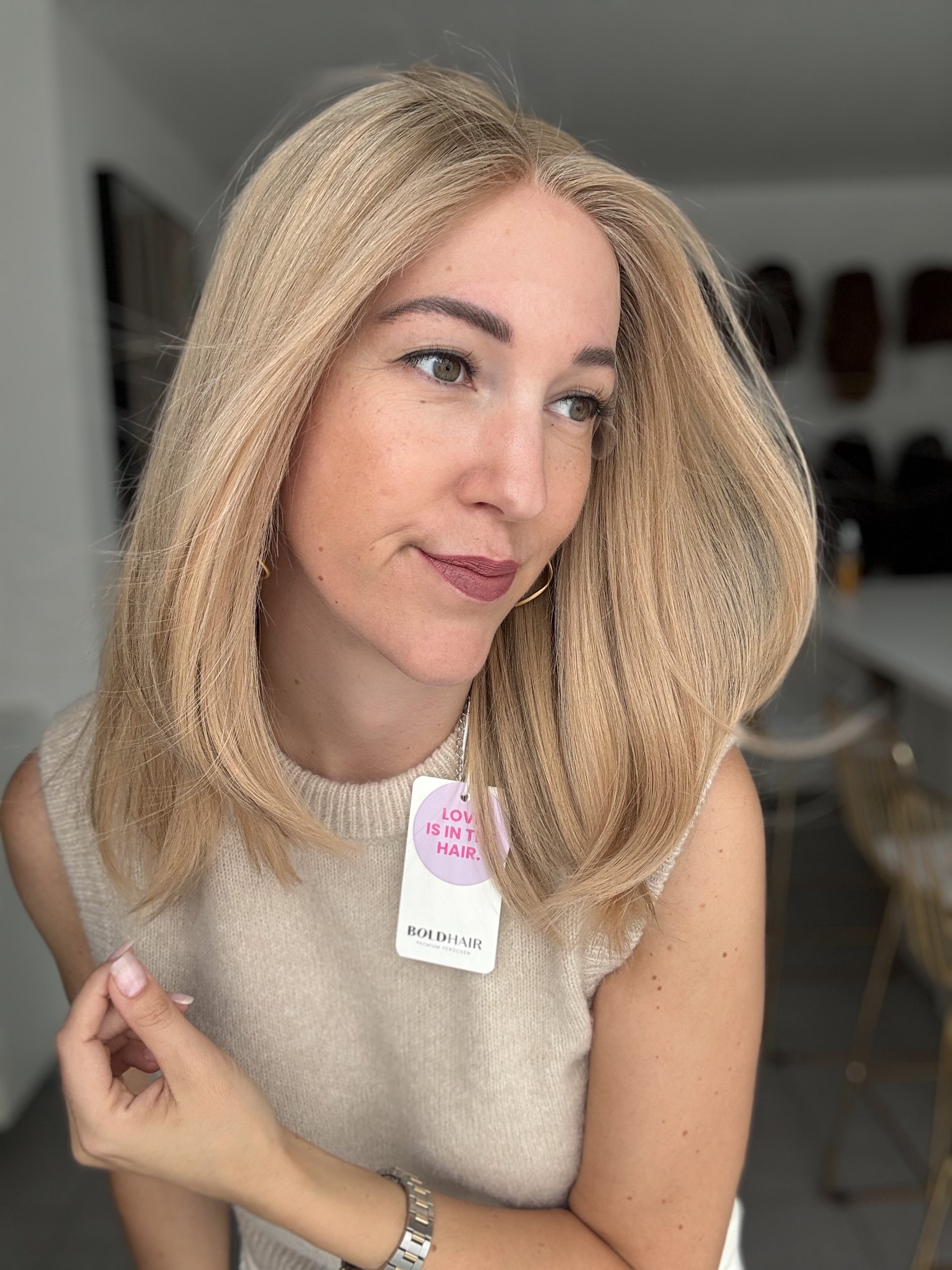 Lacetop-Perücke Ava | Samt | Größe S/M | 45cm Länge