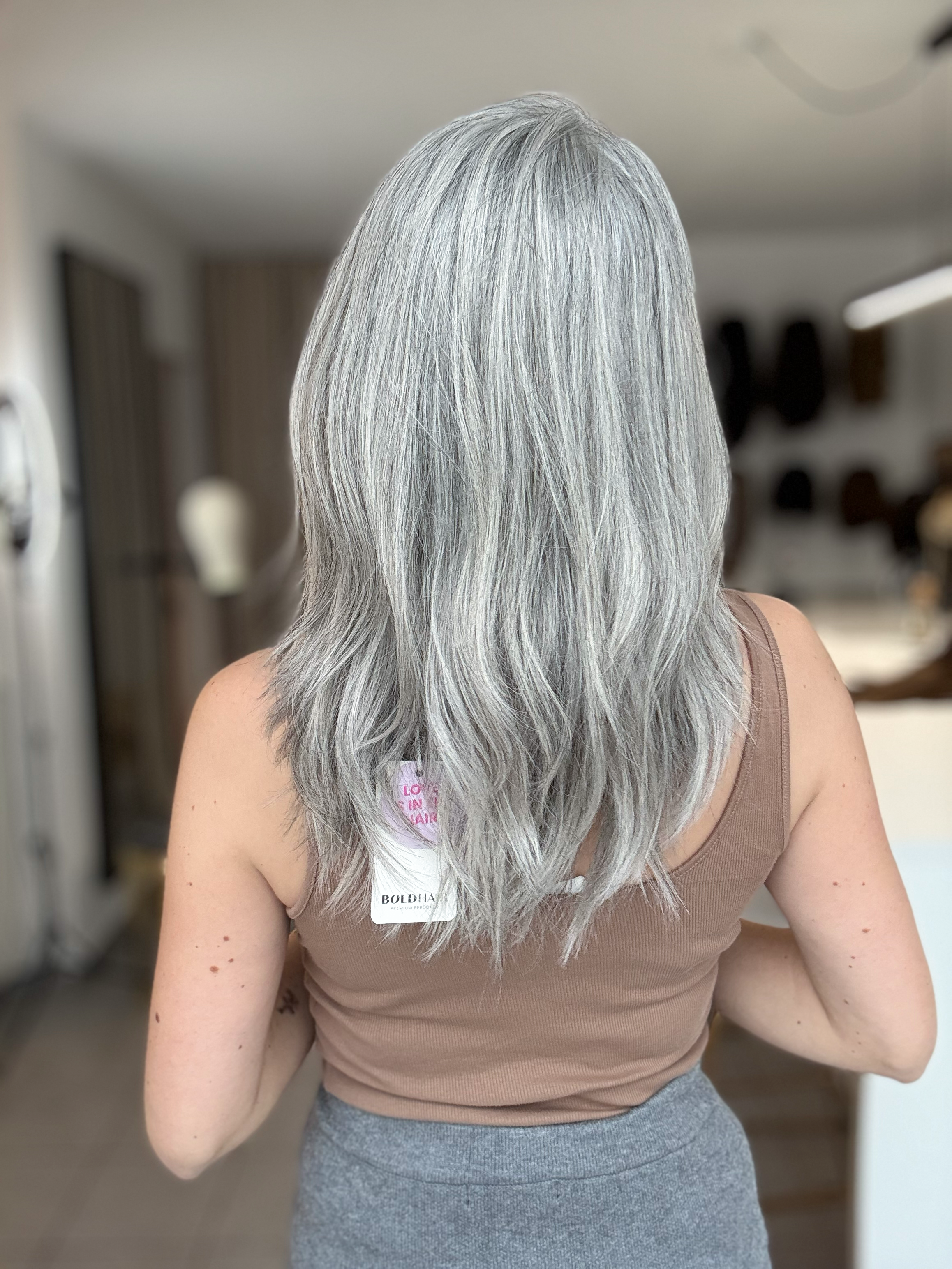 Lacetop-Perücke Birgit | Samt | Größe S | 50cm Länge