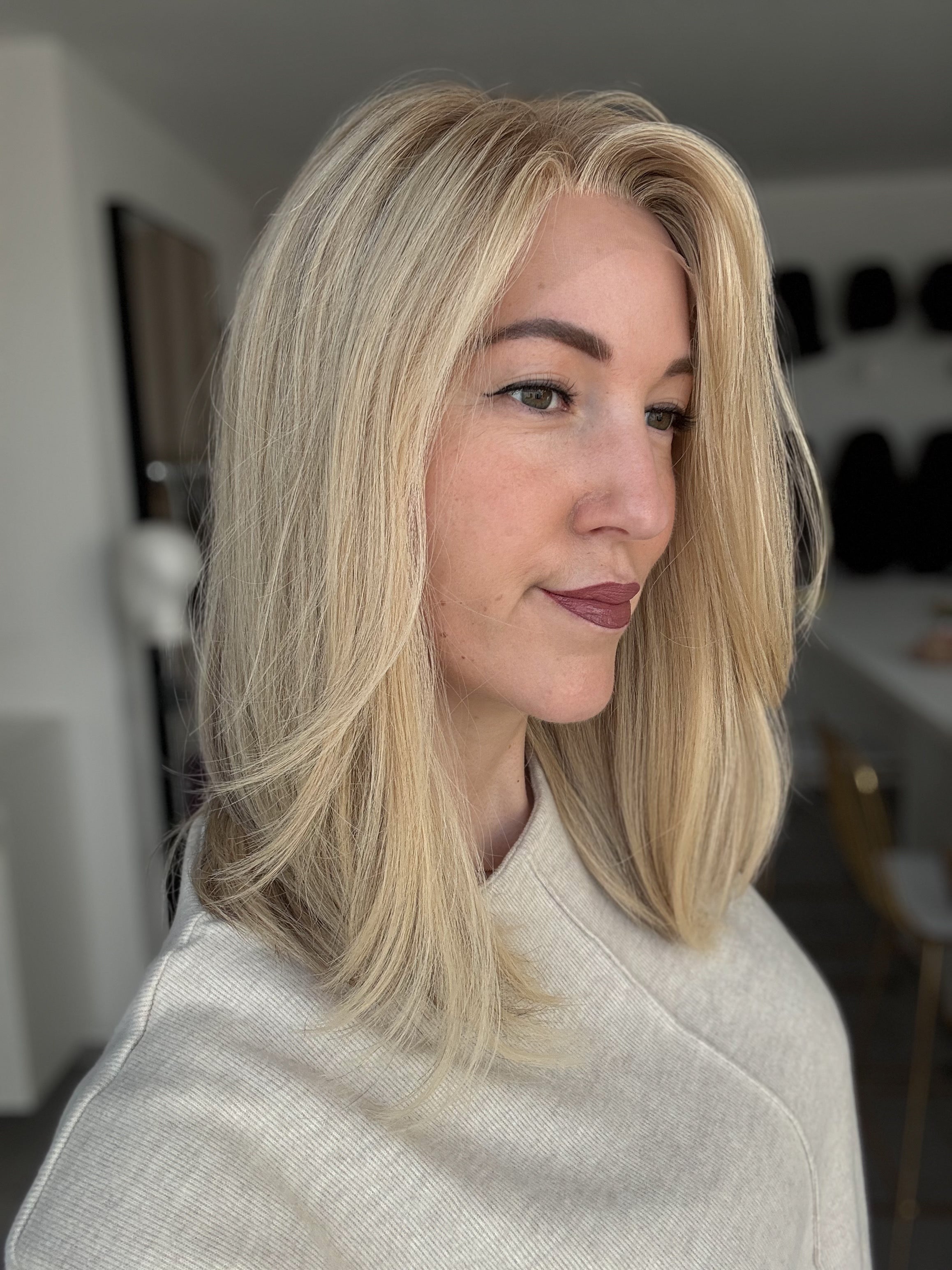 Lacetop-Perücke Elsa | Samt | Größe M | 44cm Länge