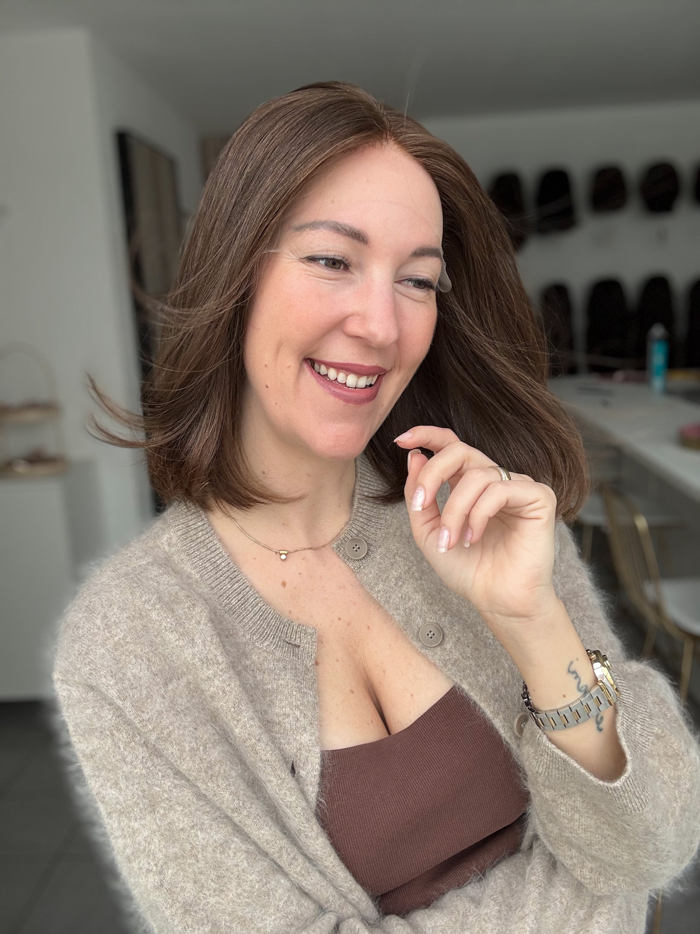 SLAVIC COLLECTION | Lacetop-Perücke SH79681038 | Silikon | Größe S | 38cm Länge