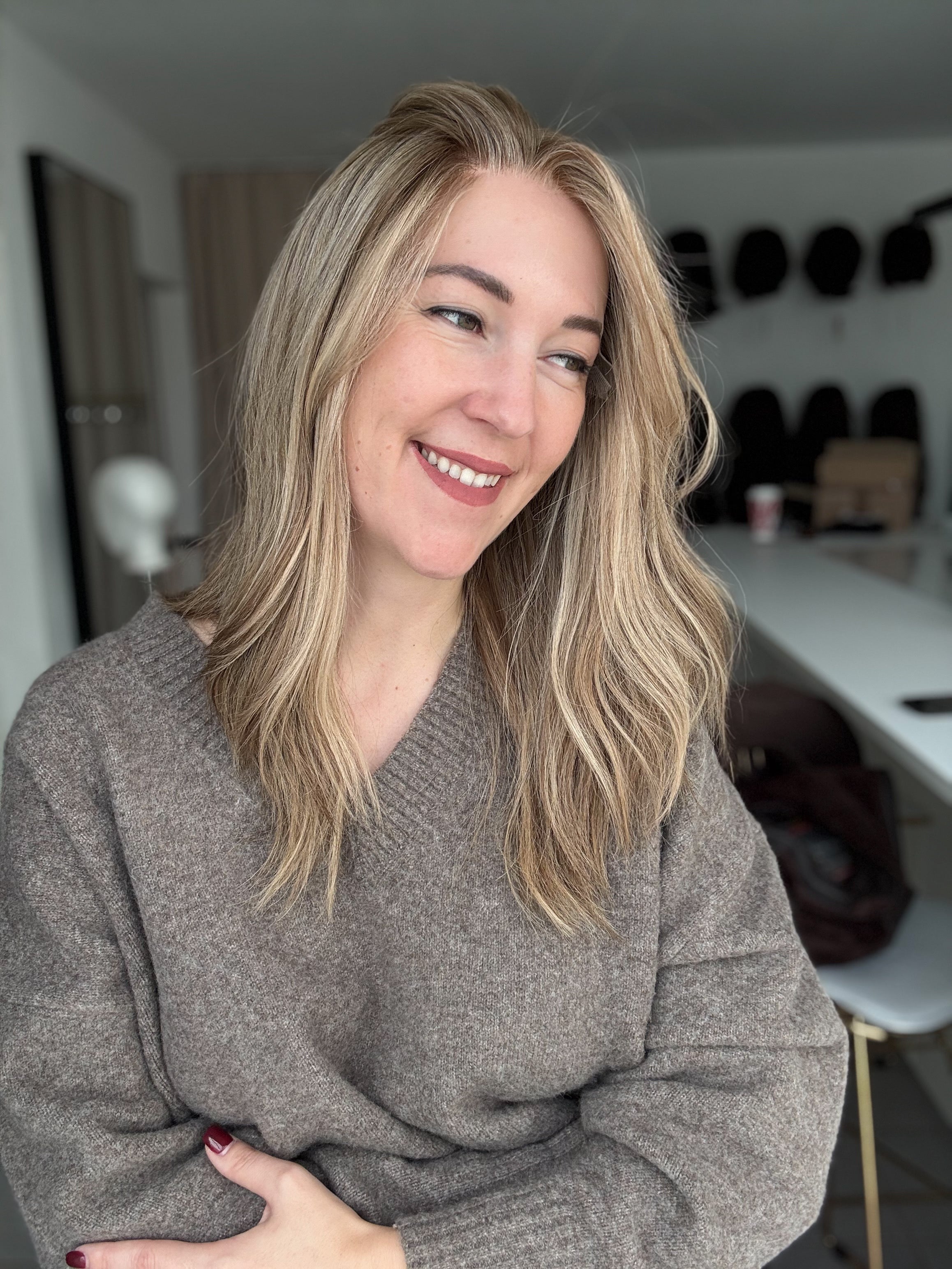 Lacetop-Perücke Delia | Samt | Größe M | 55cm Länge