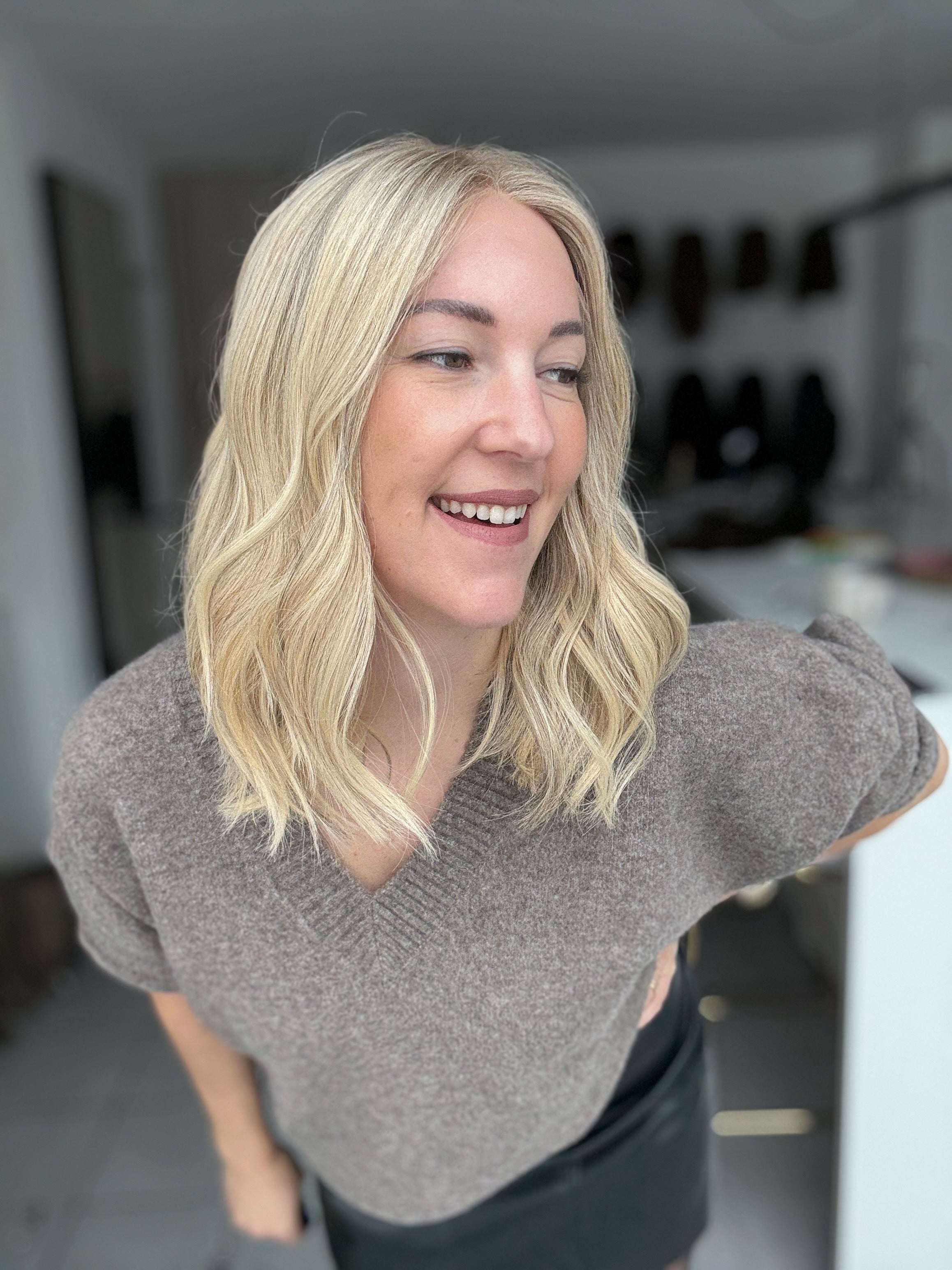 Lacetop-Perücke Elsa | Samt | Größe M | 42cm Länge