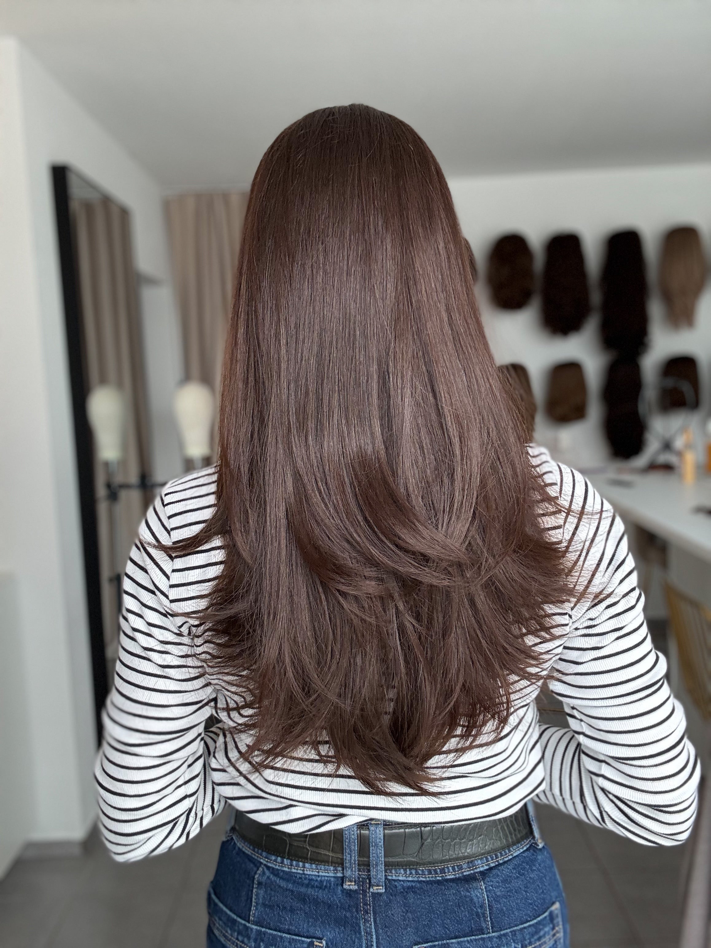 Lacetop-Perücke Lea | Samt | Größe S/M | 64cm Länge