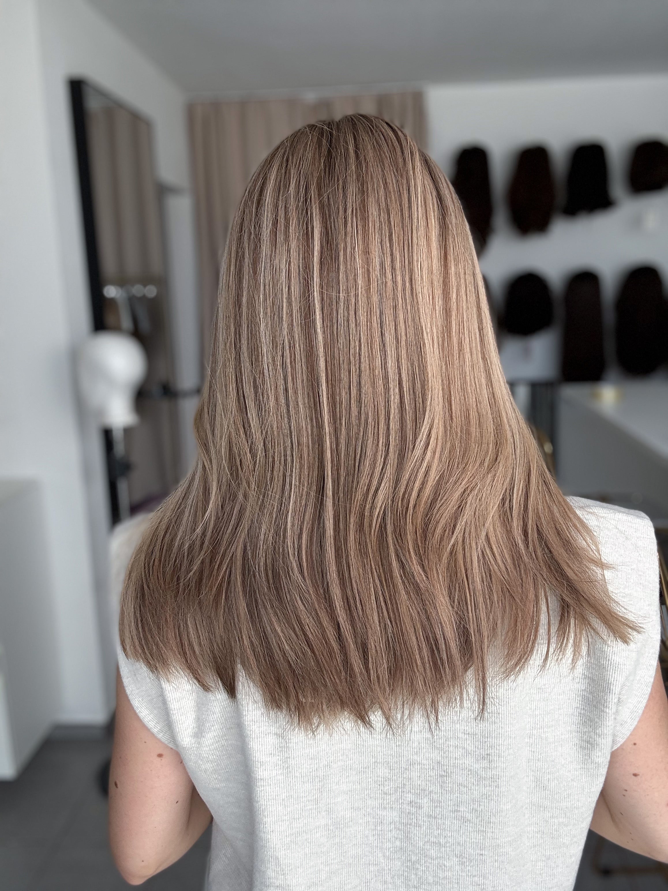 Lacetop-Perücke Delia | Samt | Größe M | 50cm Länge