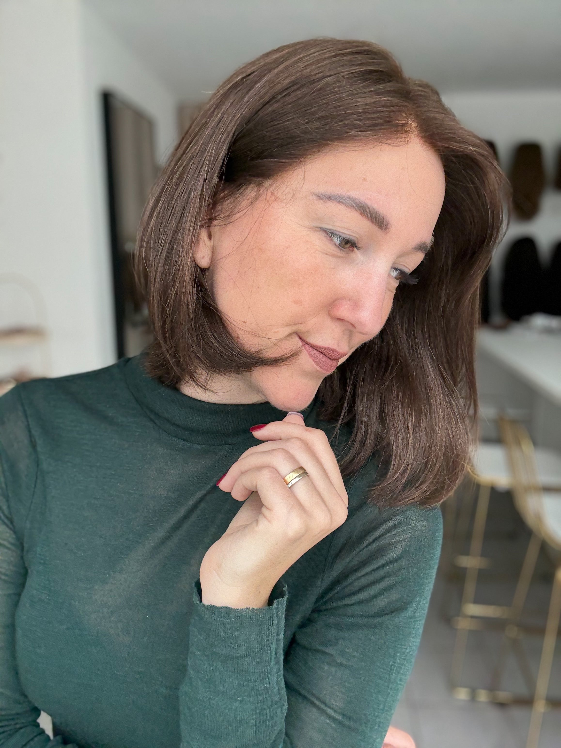 SLAVIC COLLECTION | Lacetop-Perücke SH65634 | Samt | Größe XS | 34cm Länge