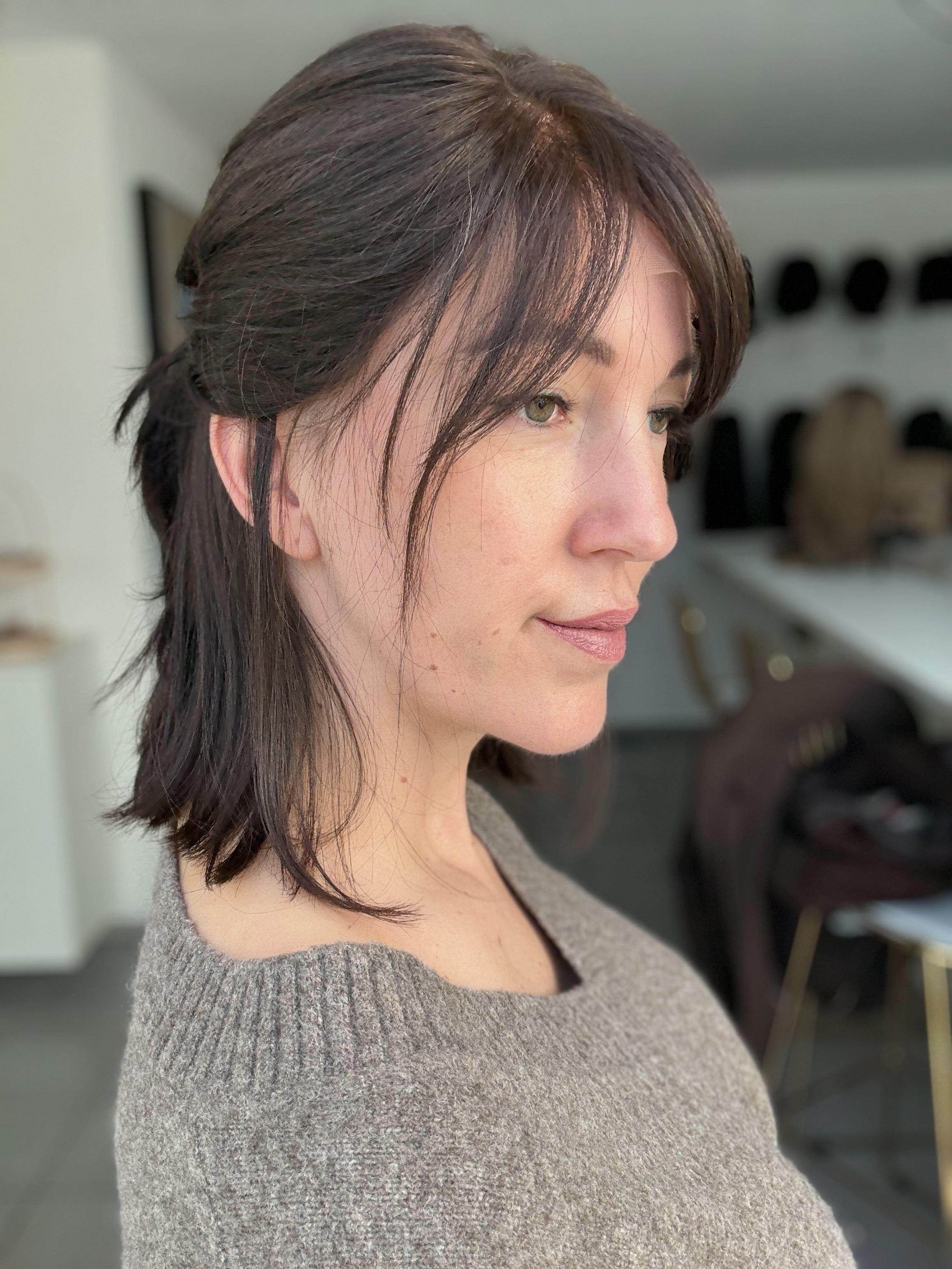 Lacetop-Perücke Nele | Samt | Größe S/M | 37cm Länge