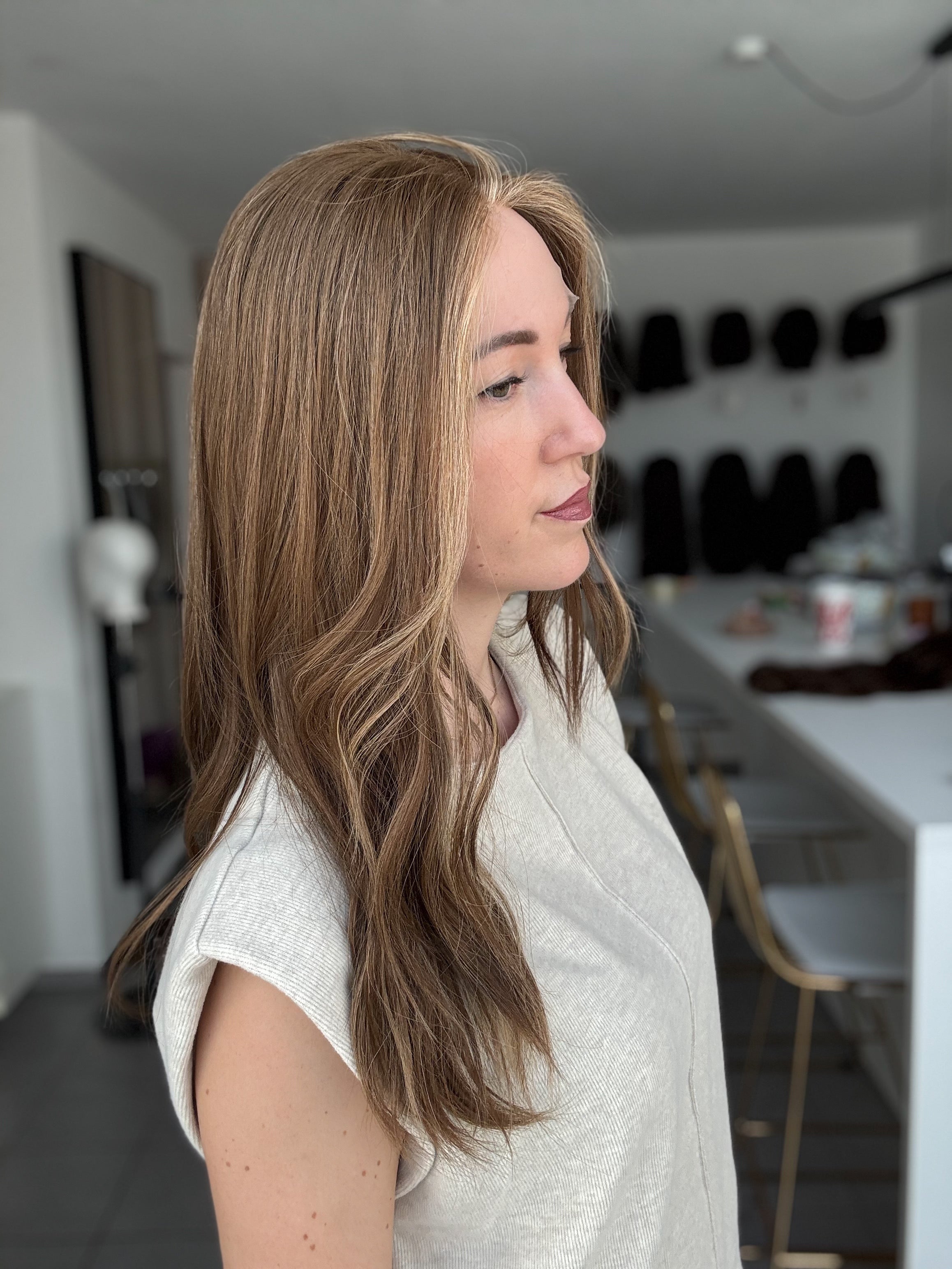 Lacetop-Perücke Bella | Samt | Größe S | 60cm Länge