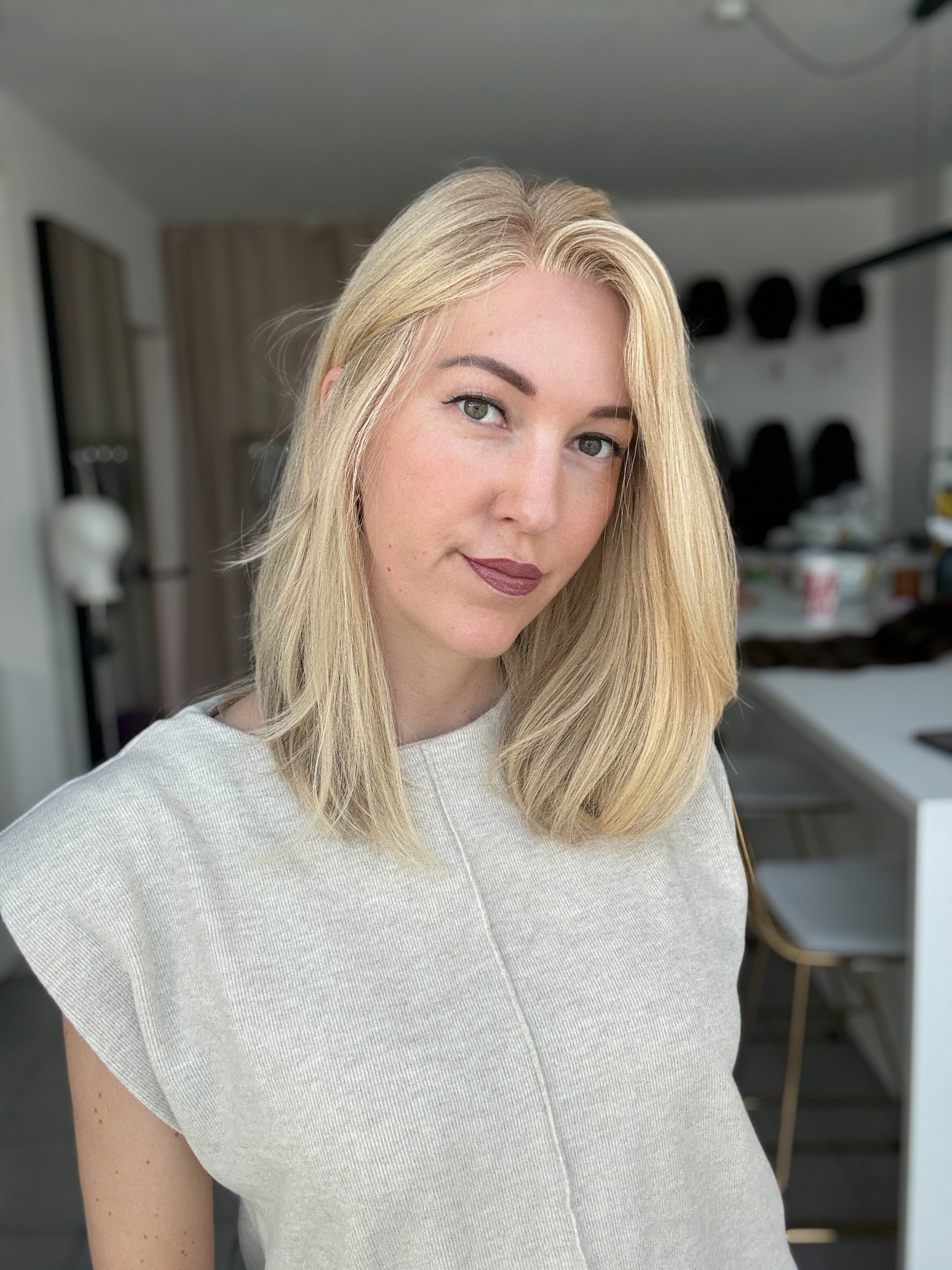 Lacetop-Perücke Elsa | Samt | Größe M | 44cm Länge