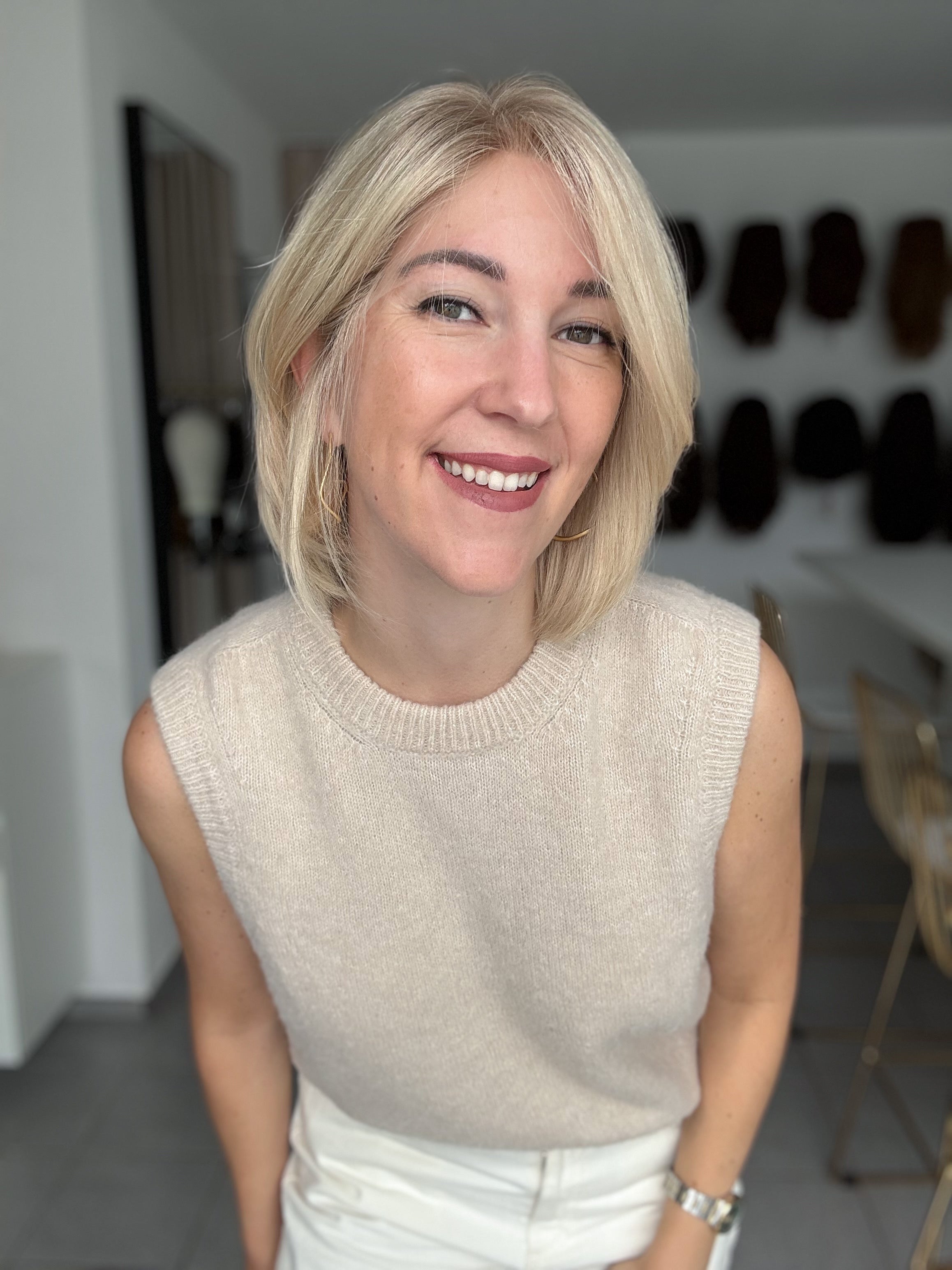 Lacetop-Perücke Elli | Samt | Größe XS/S | 33cm Länge