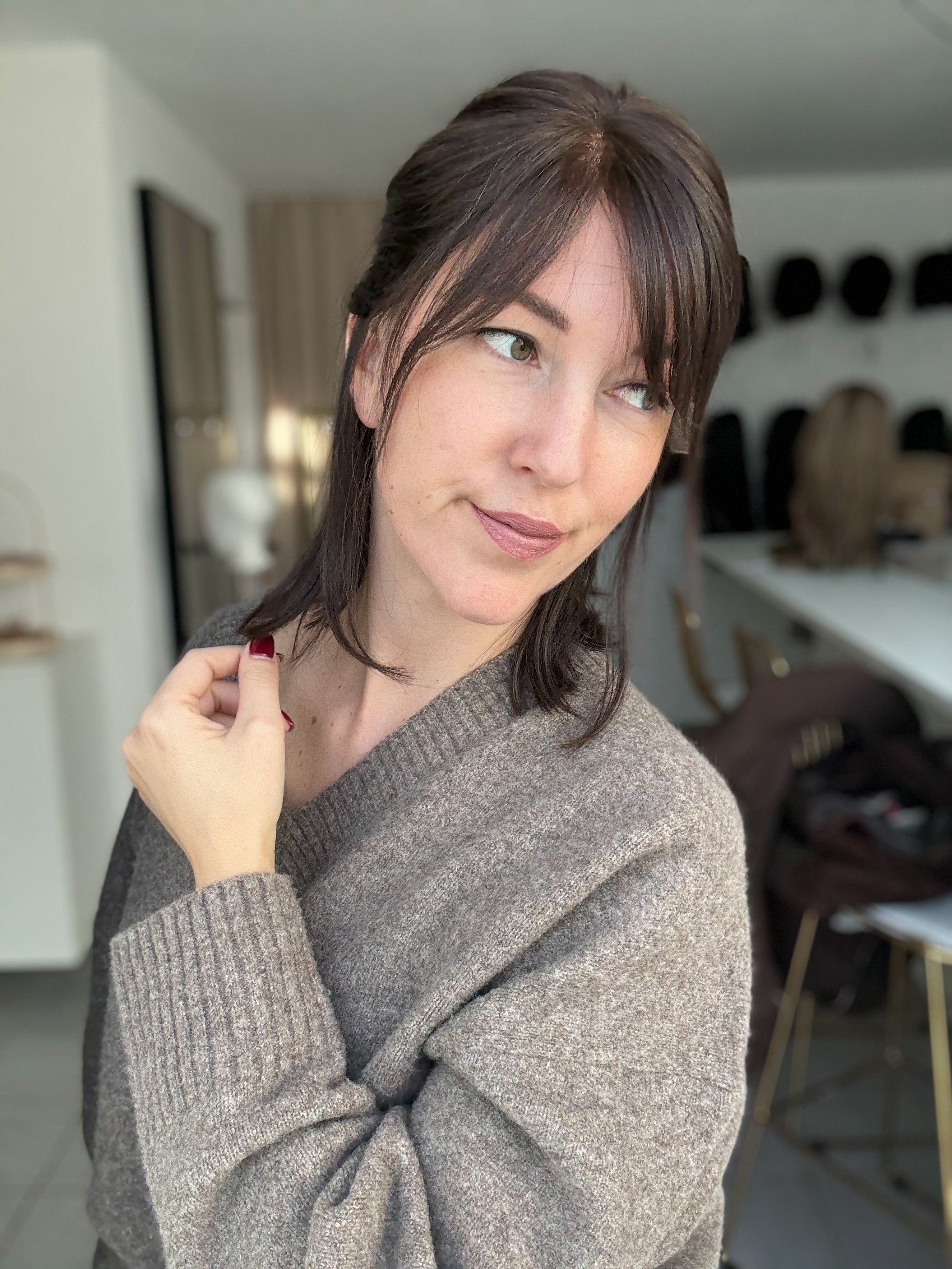 Lacetop-Perücke Nele | Samt | Größe S/M | 37cm Länge