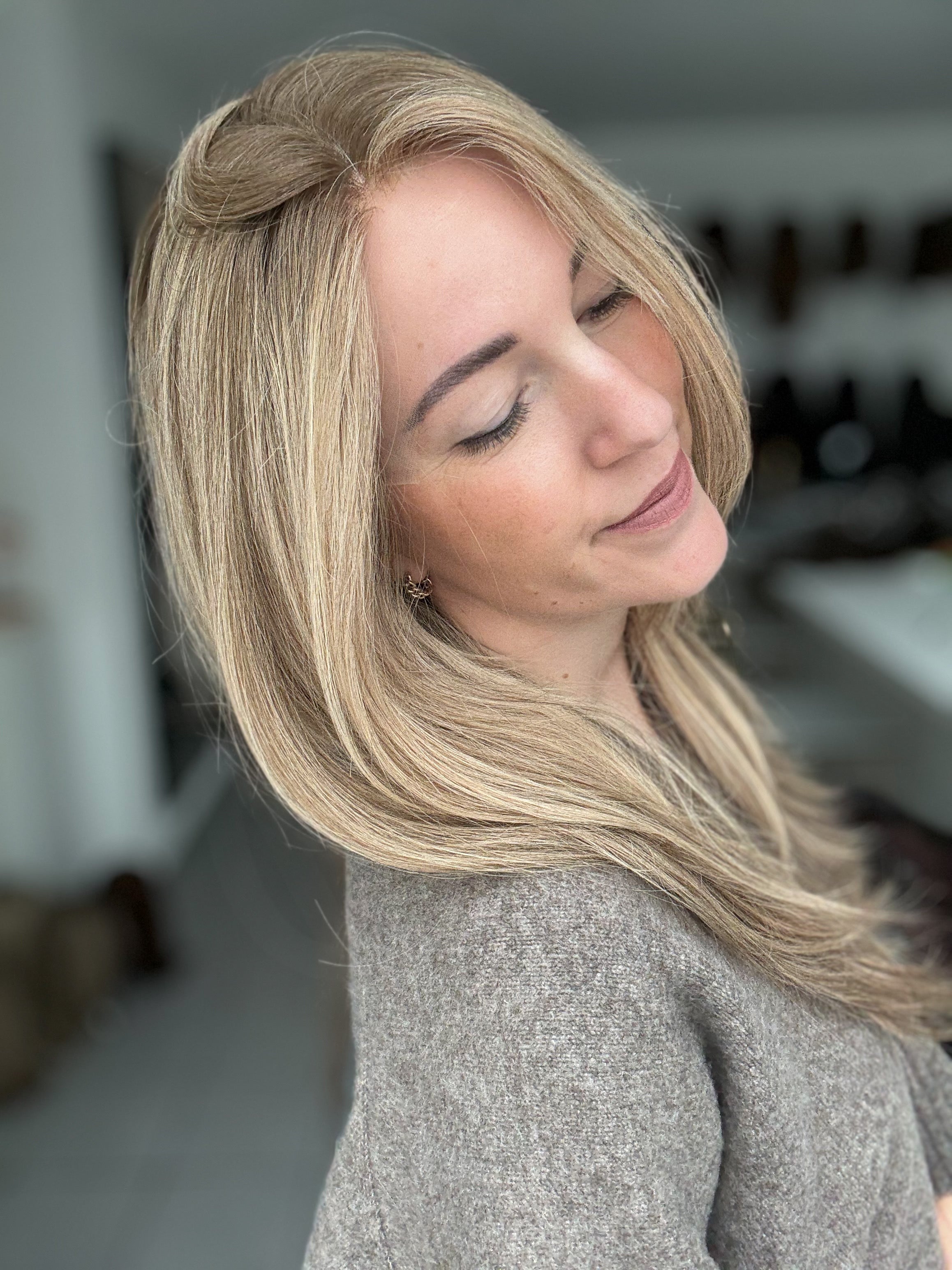 Lacetop-Perücke Delia | Samt | Größe M | 60cm Länge