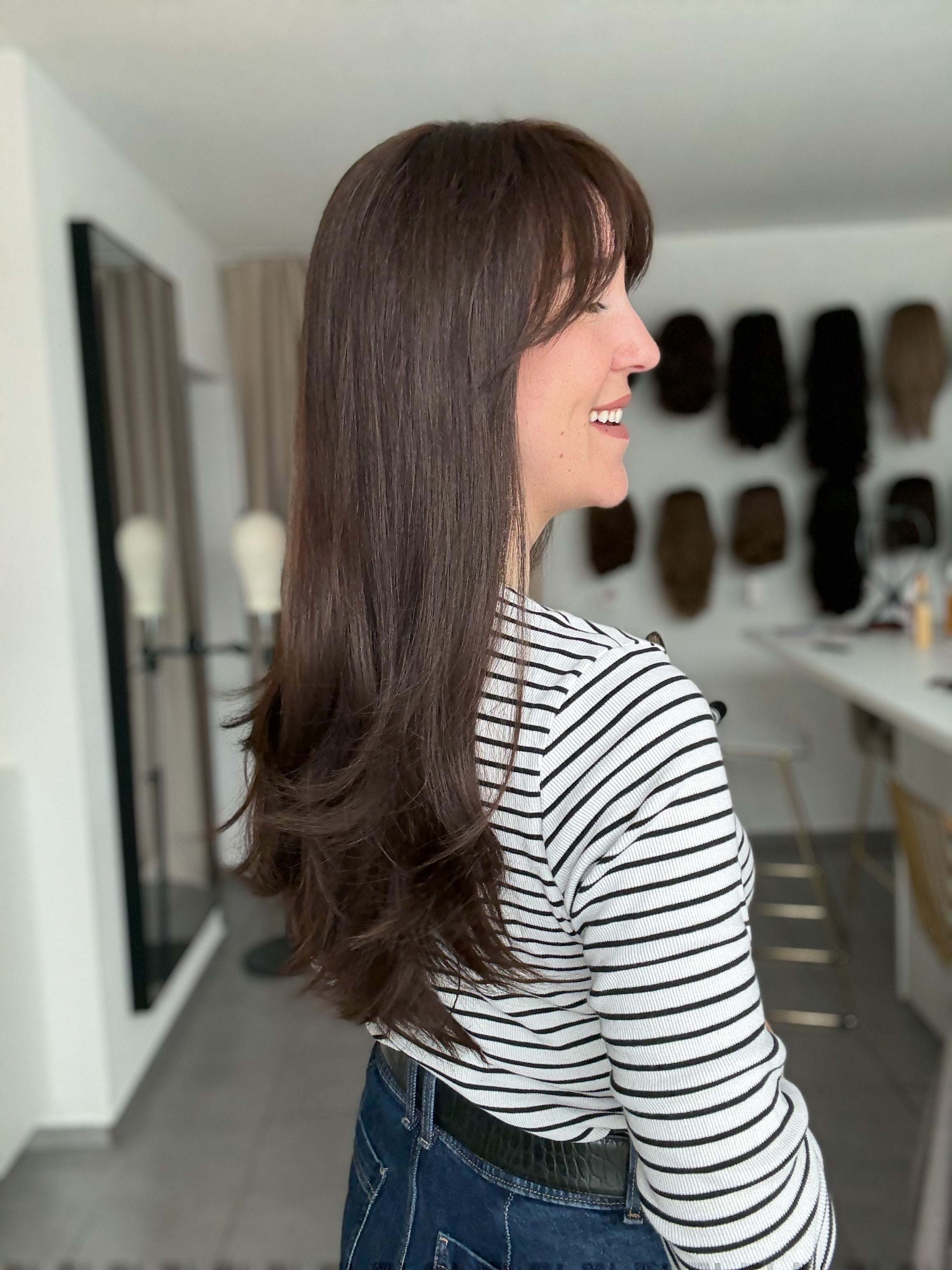 Lacetop-Perücke Lea | Samt | Größe S/M | 64cm Länge