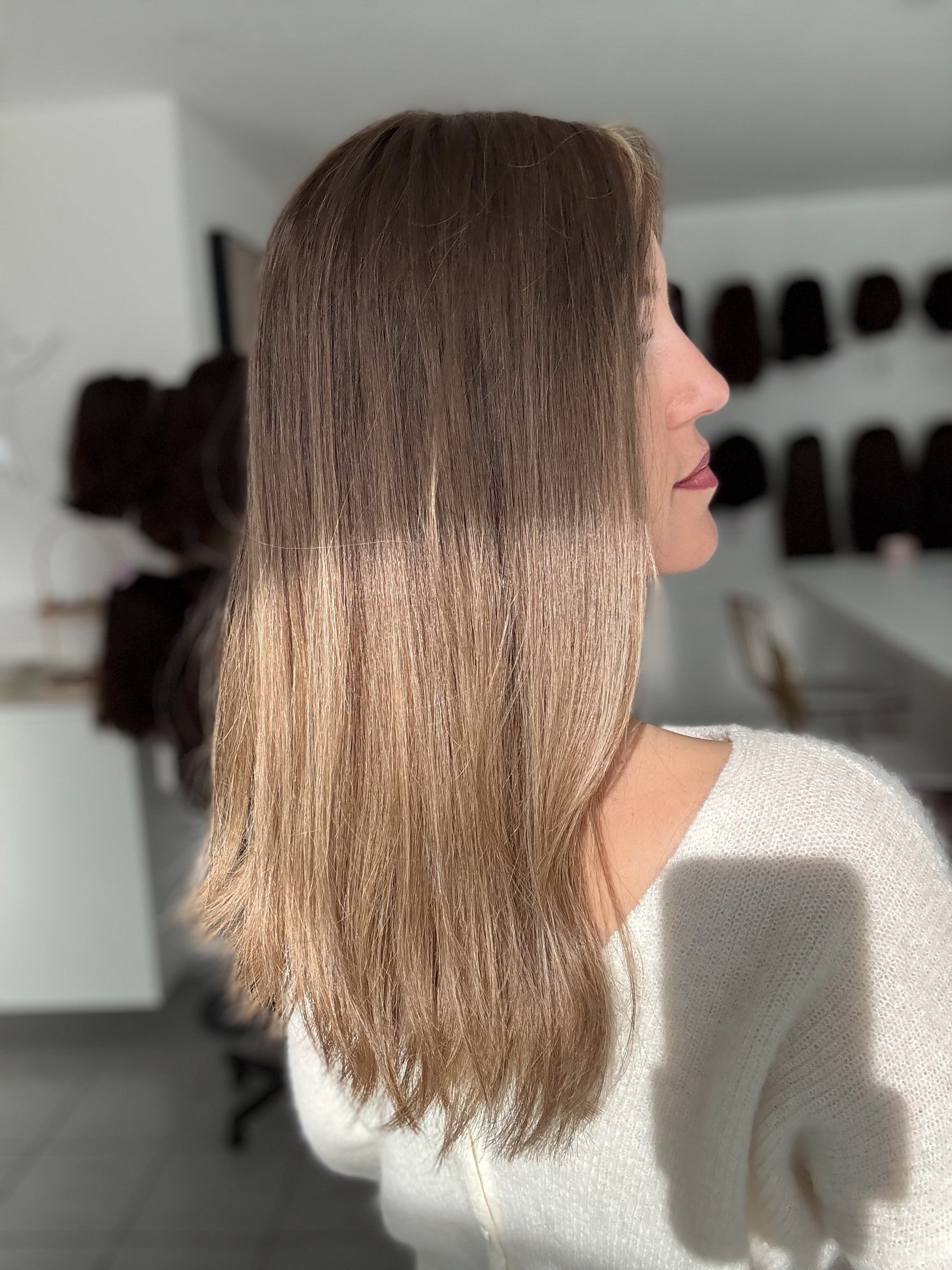 Lacetop-Perücke Juna | Samt | Größe XS/S | 47cm Länge