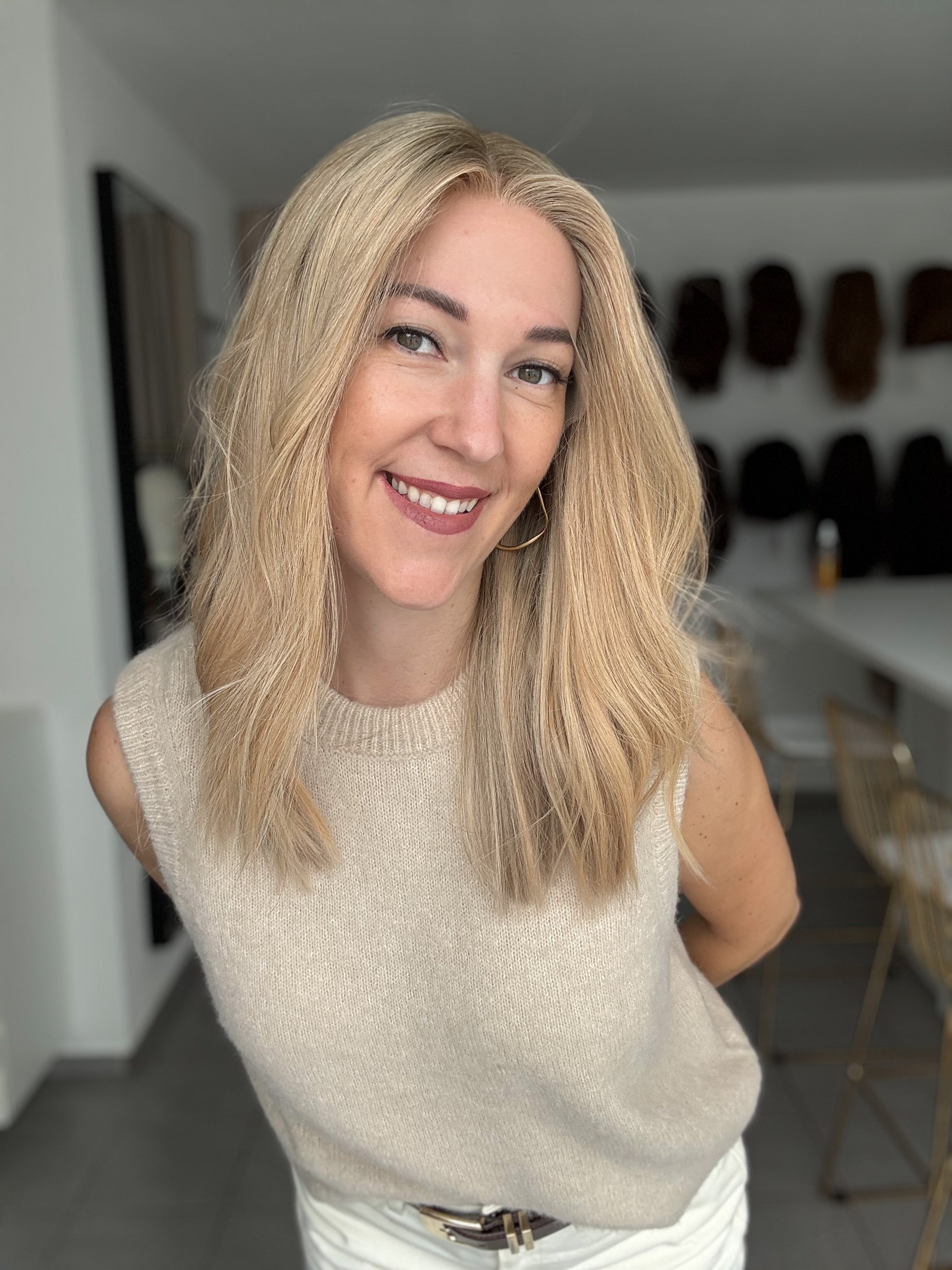 Lacetop-Perücke Ava | Samt | Größe S/M | 50cm Länge