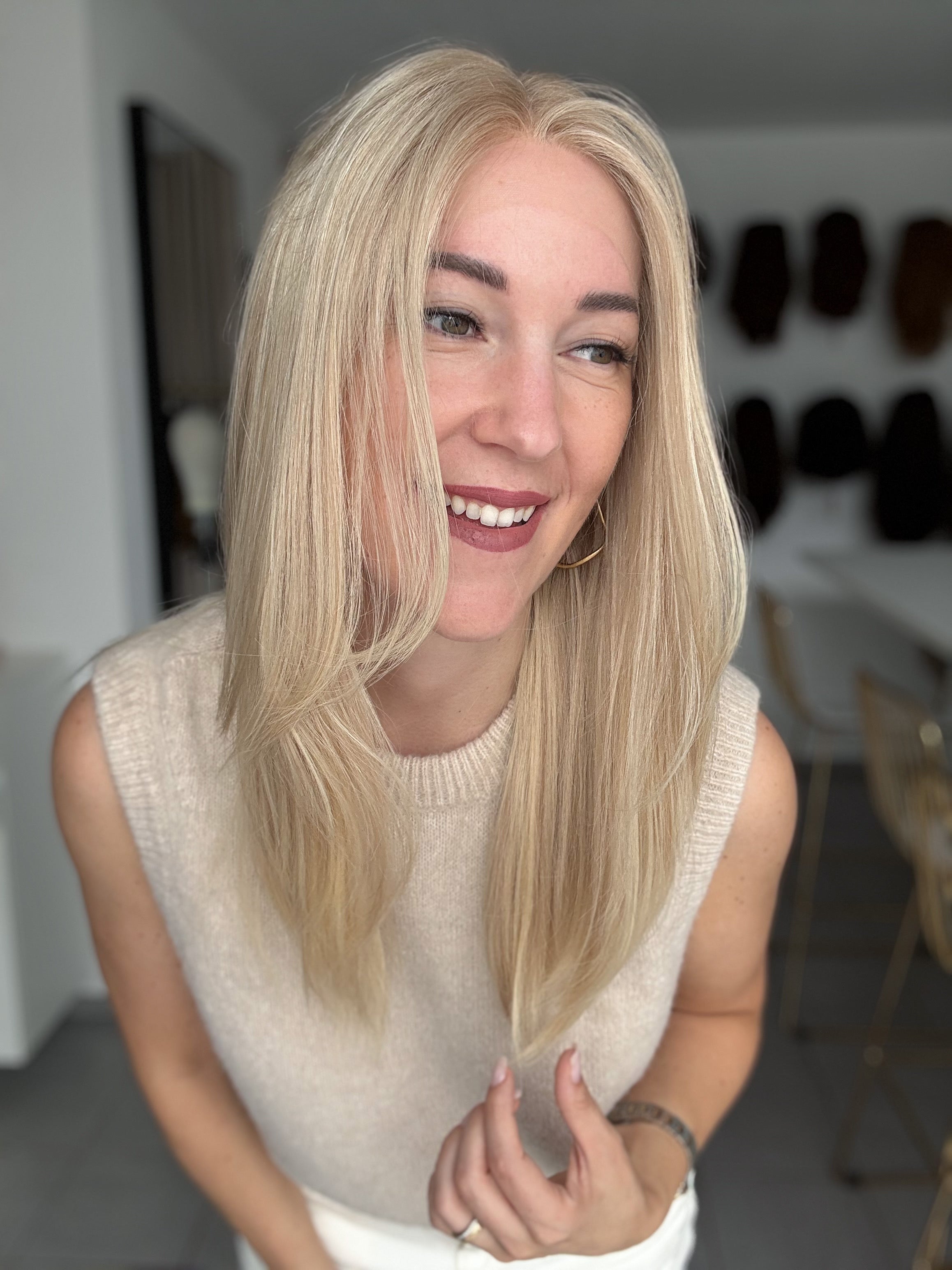 Lacetop-Perücke Elli | Silikon | Größe S | 54cm Länge