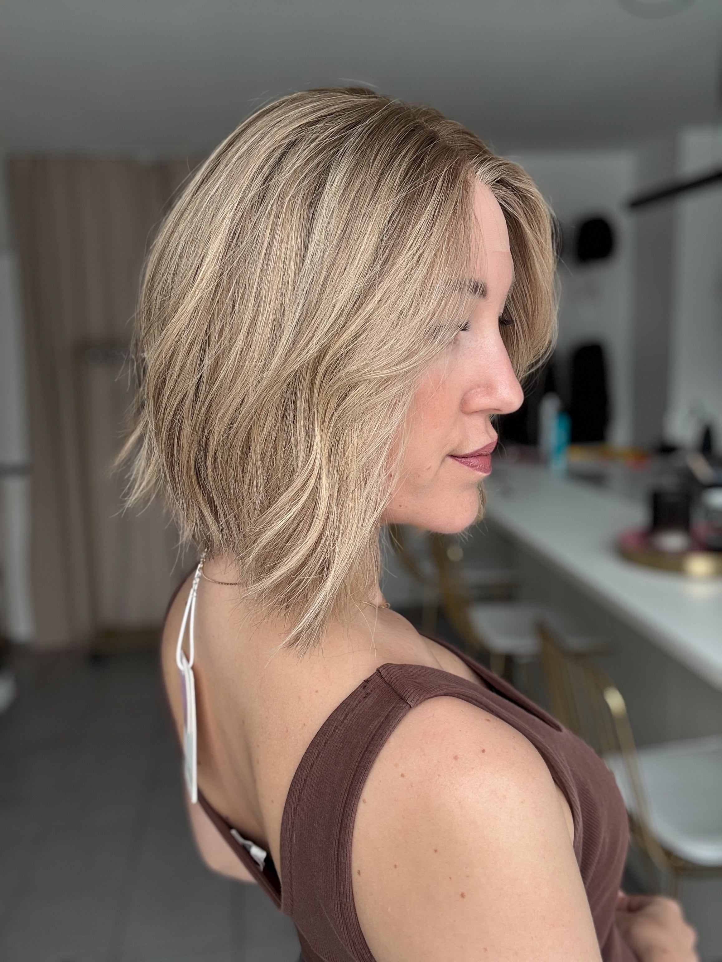 Lacetop-Perücke Delia | Samt | Größe S | 32cm Länge