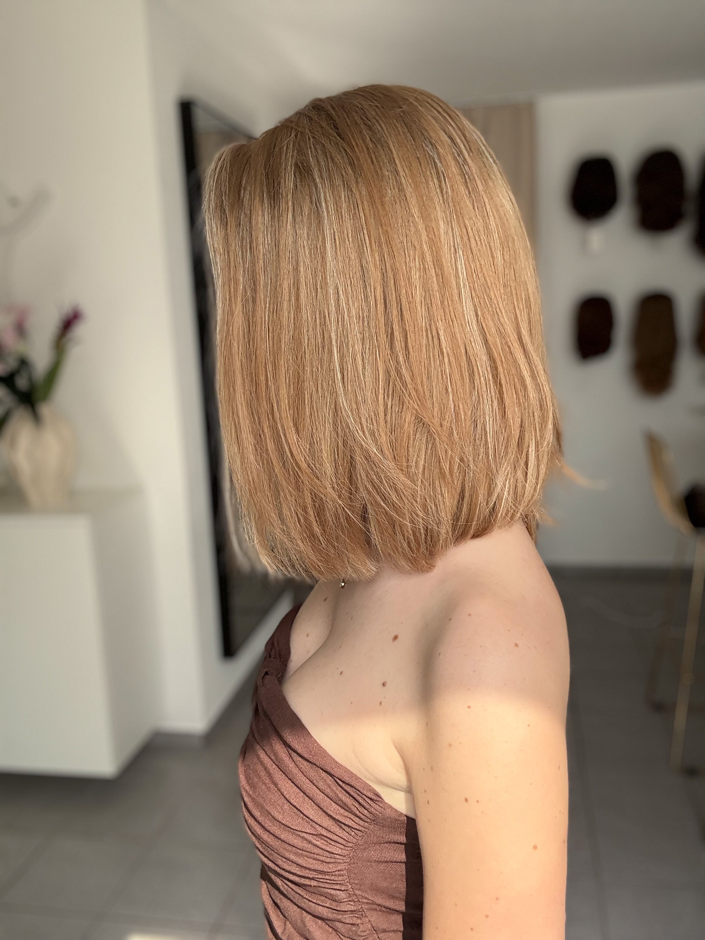 Lacetop-Perücke Rachel | Samt | Größe S/M | 39cm Länge