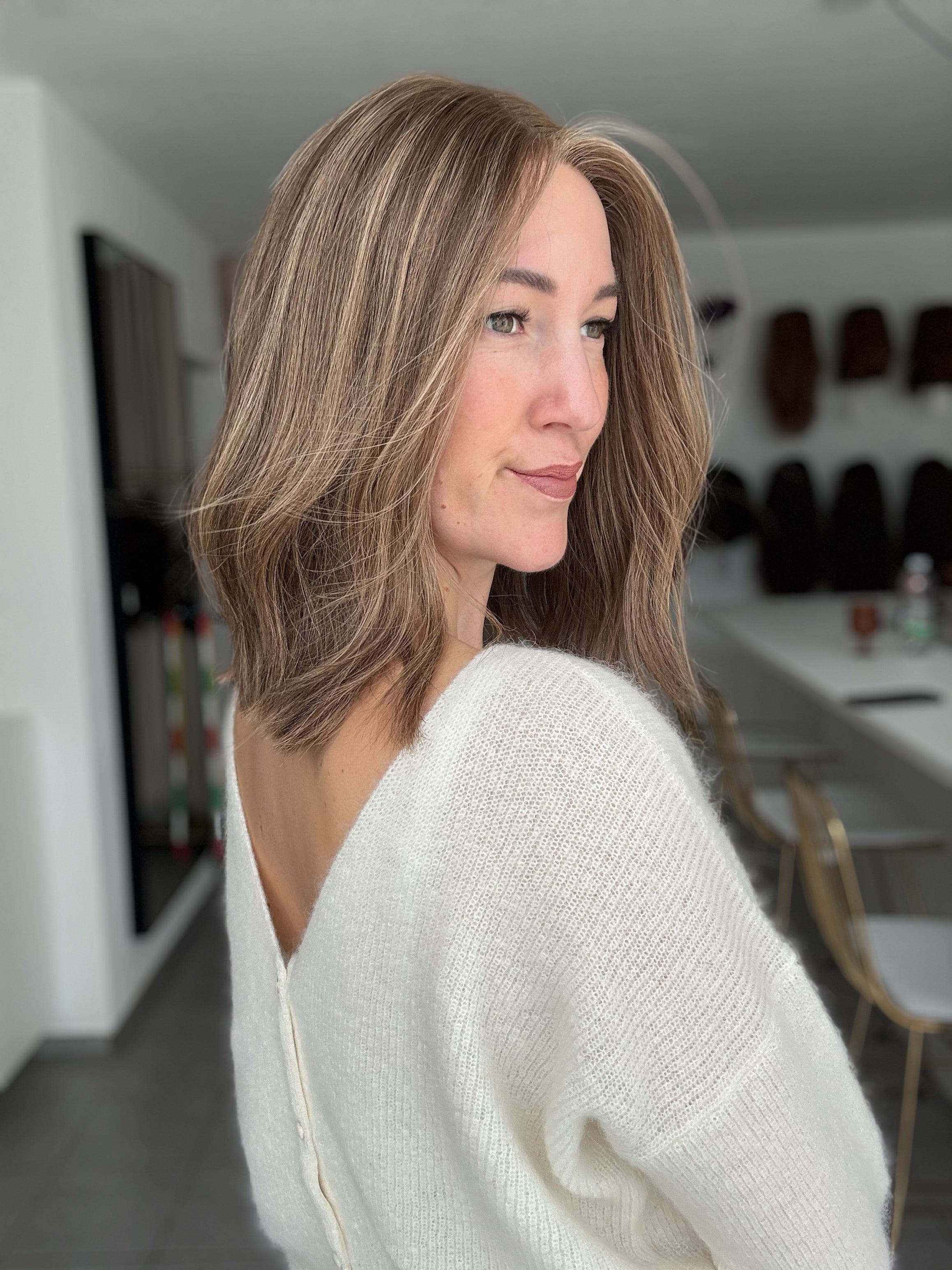 Lacetop-Perücke Sophie | Samt | Größe XS | 40cm Länge