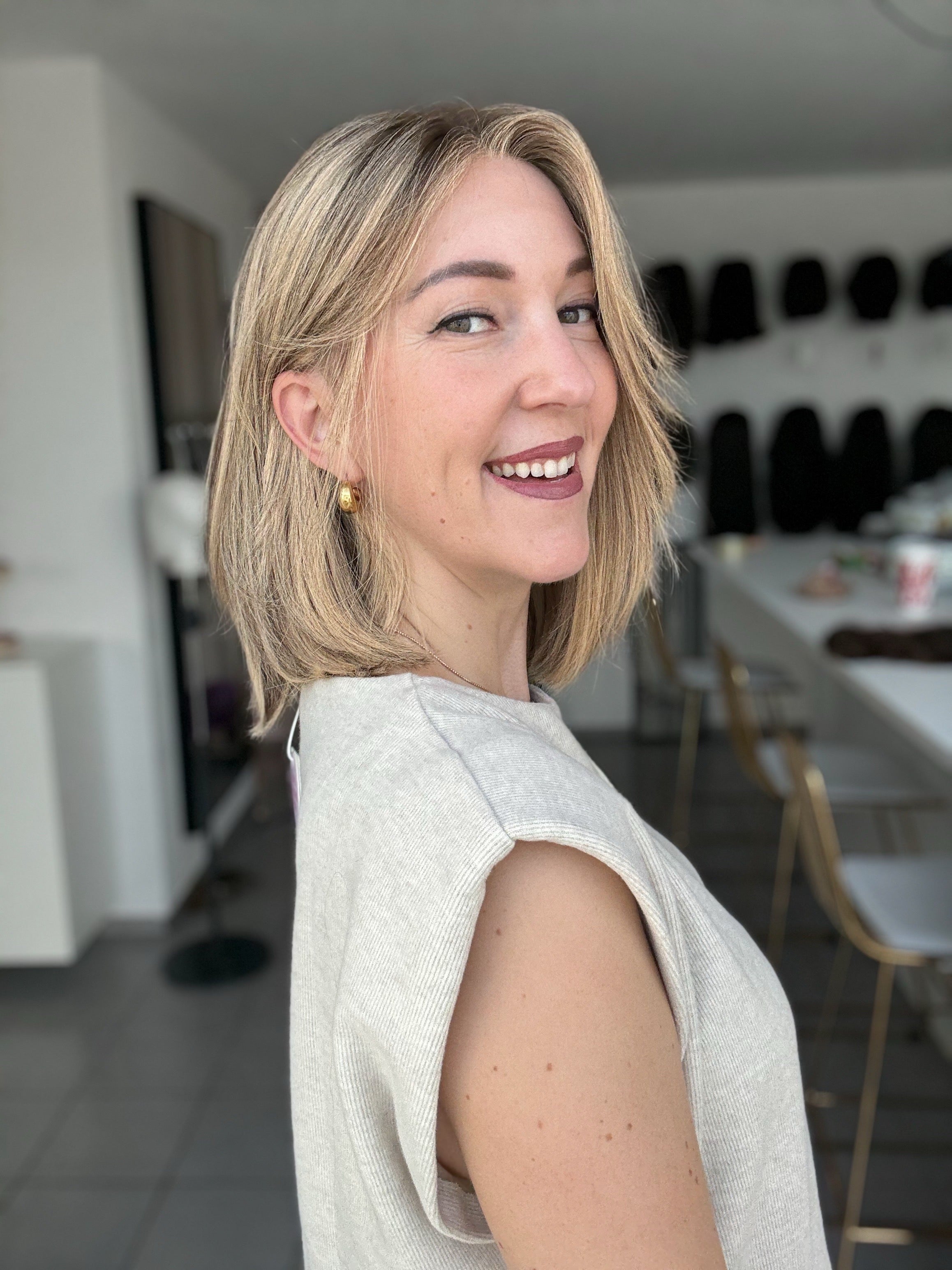 Lacetop-Perücke Lexy | Samt | Größe M | 38cm Länge