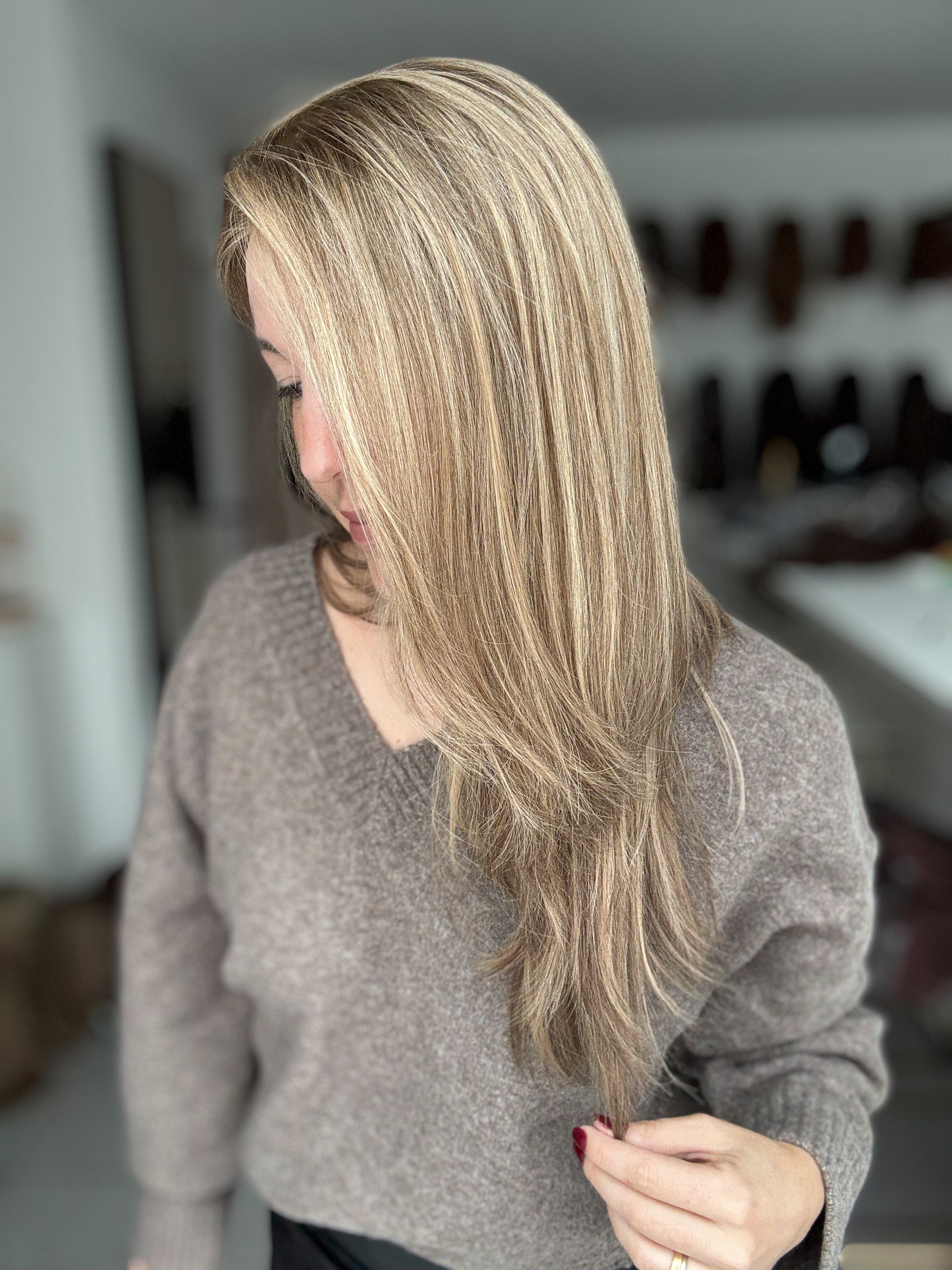 Lacetop-Perücke Delia | Samt | Größe M | 60cm Länge