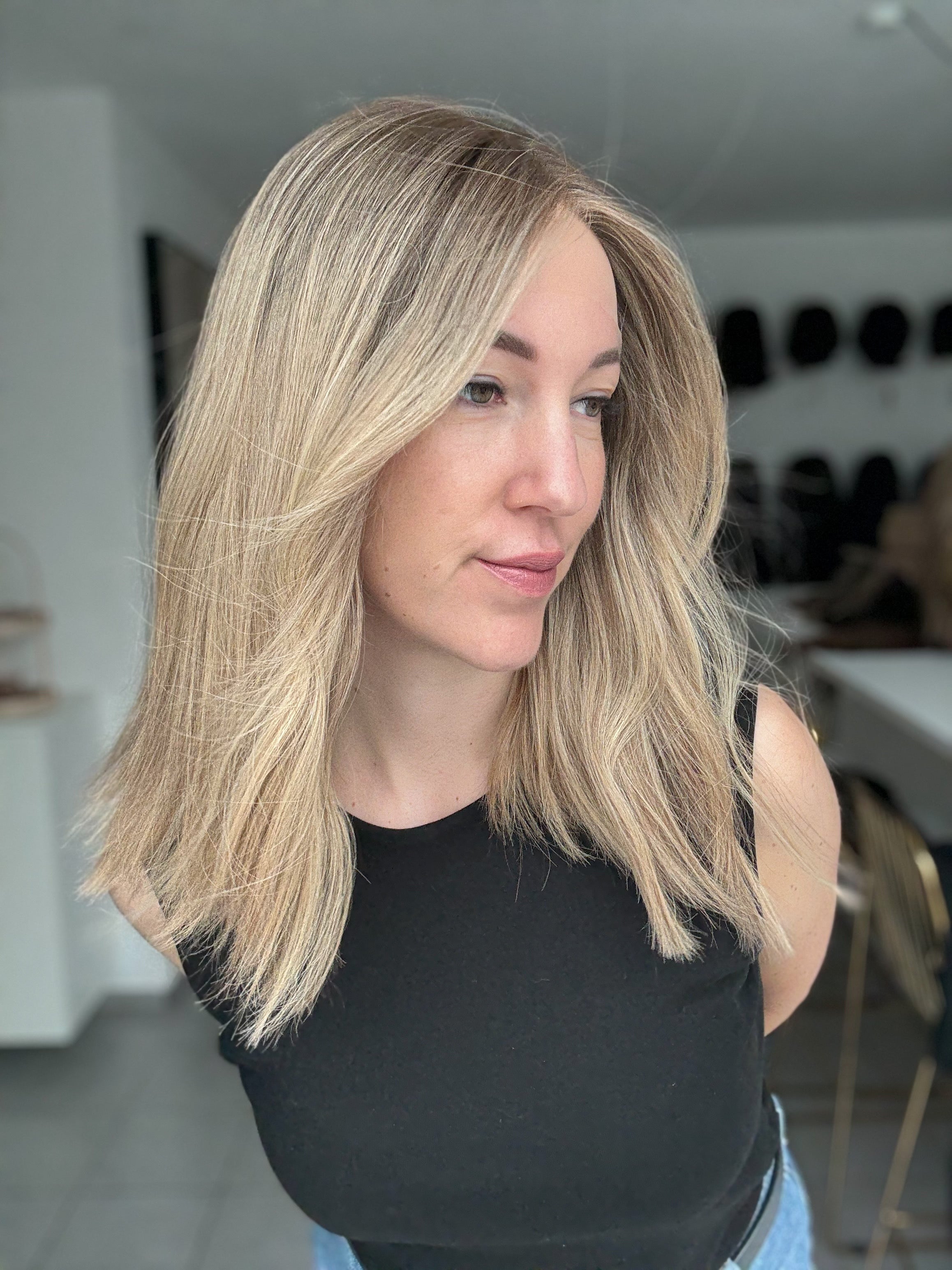 Lacetop-Perücke Luci | Samt | Größe M | 44cm Länge