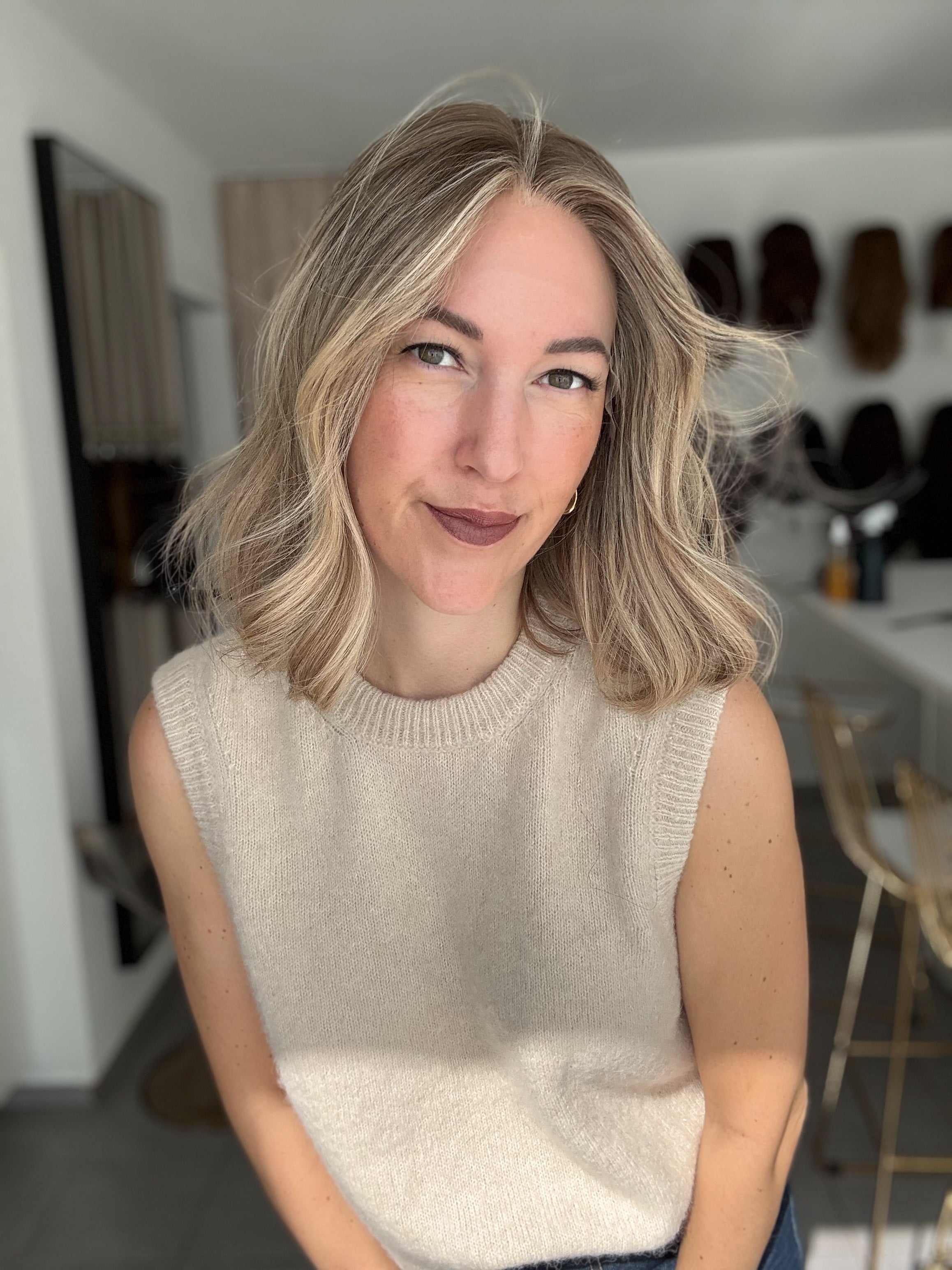 Lacetop-Perücke Luci | Samt | Größe XS/S | 36cm Länge