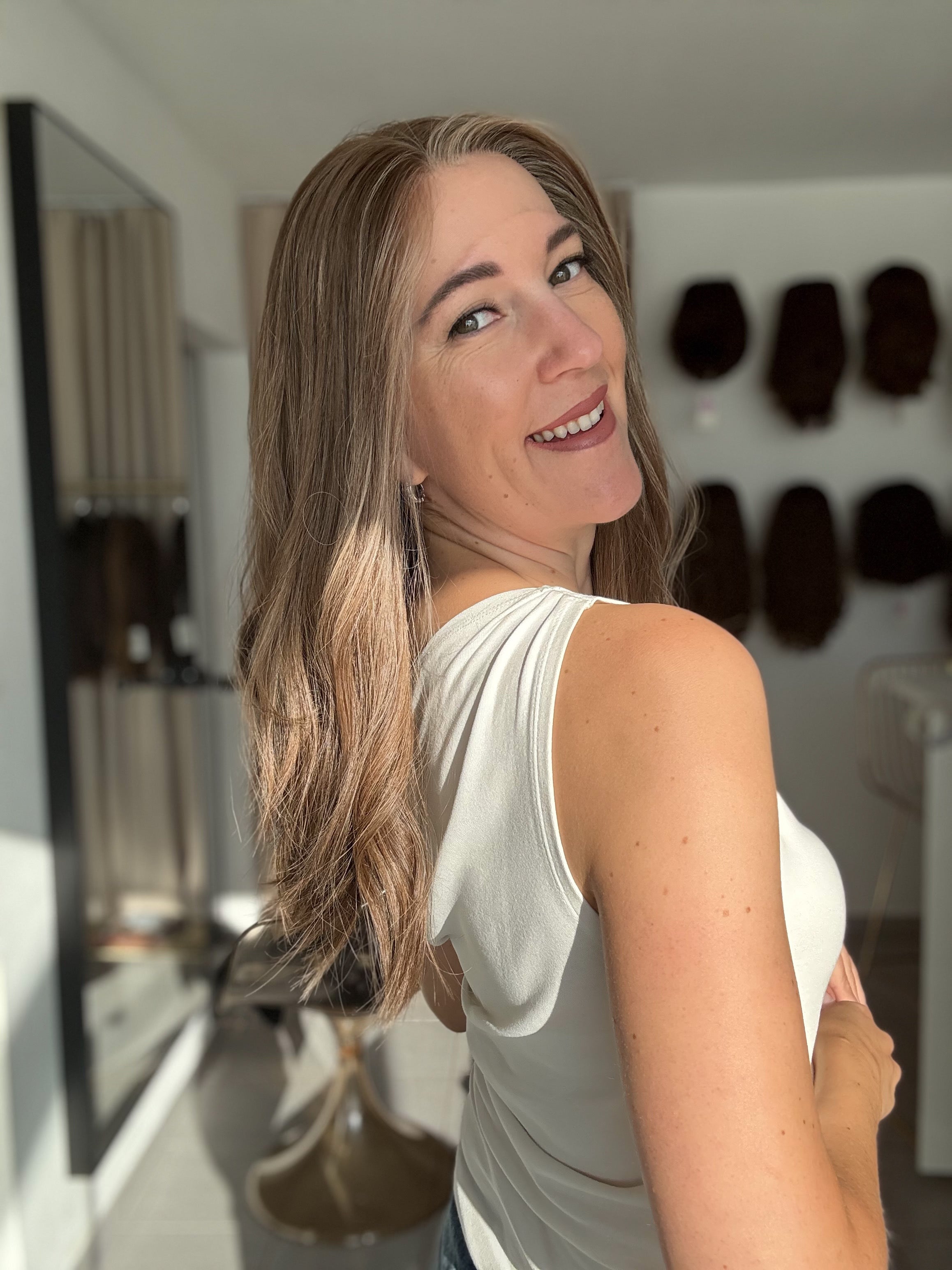 Lacetop-Perücke Sophie | Samt | Größe S | 53cm Länge