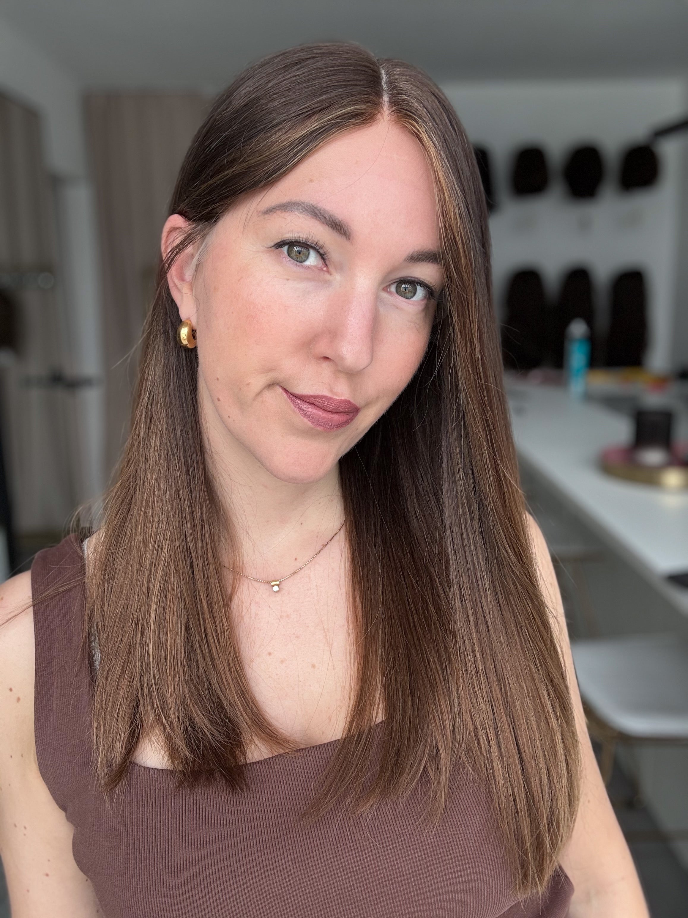 Lacetop-Perücke Hazel | Samt | Größe S | 54cm Länge