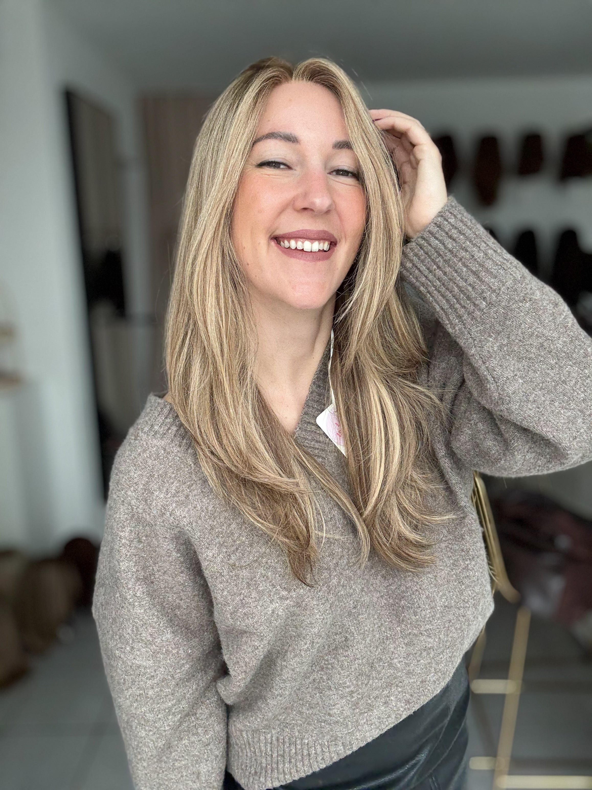 Lacetop-Perücke Delia | Samt | Größe M | 60cm Länge