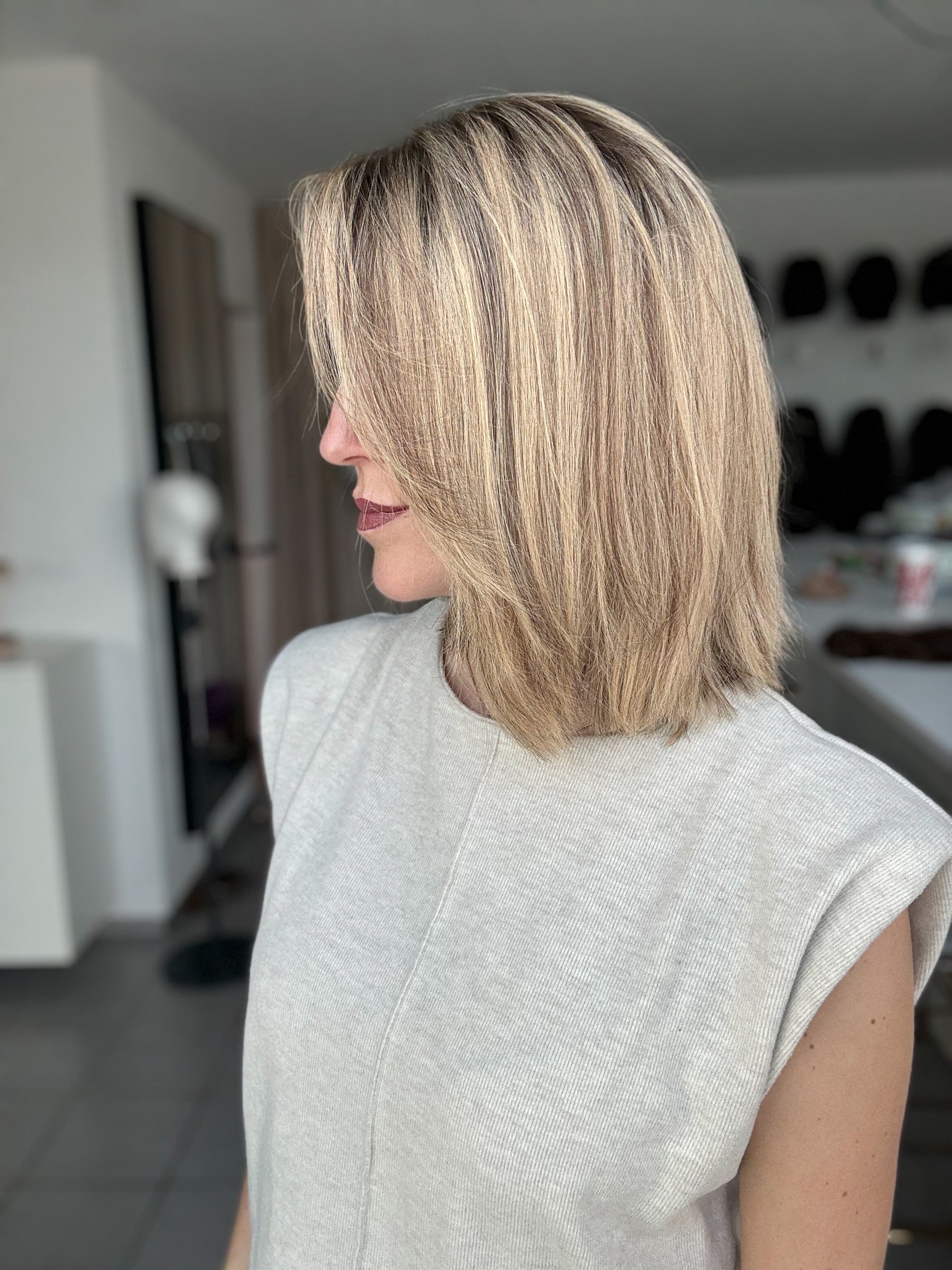 Lacetop-Perücke Lexy | Samt | Größe M | 38cm Länge