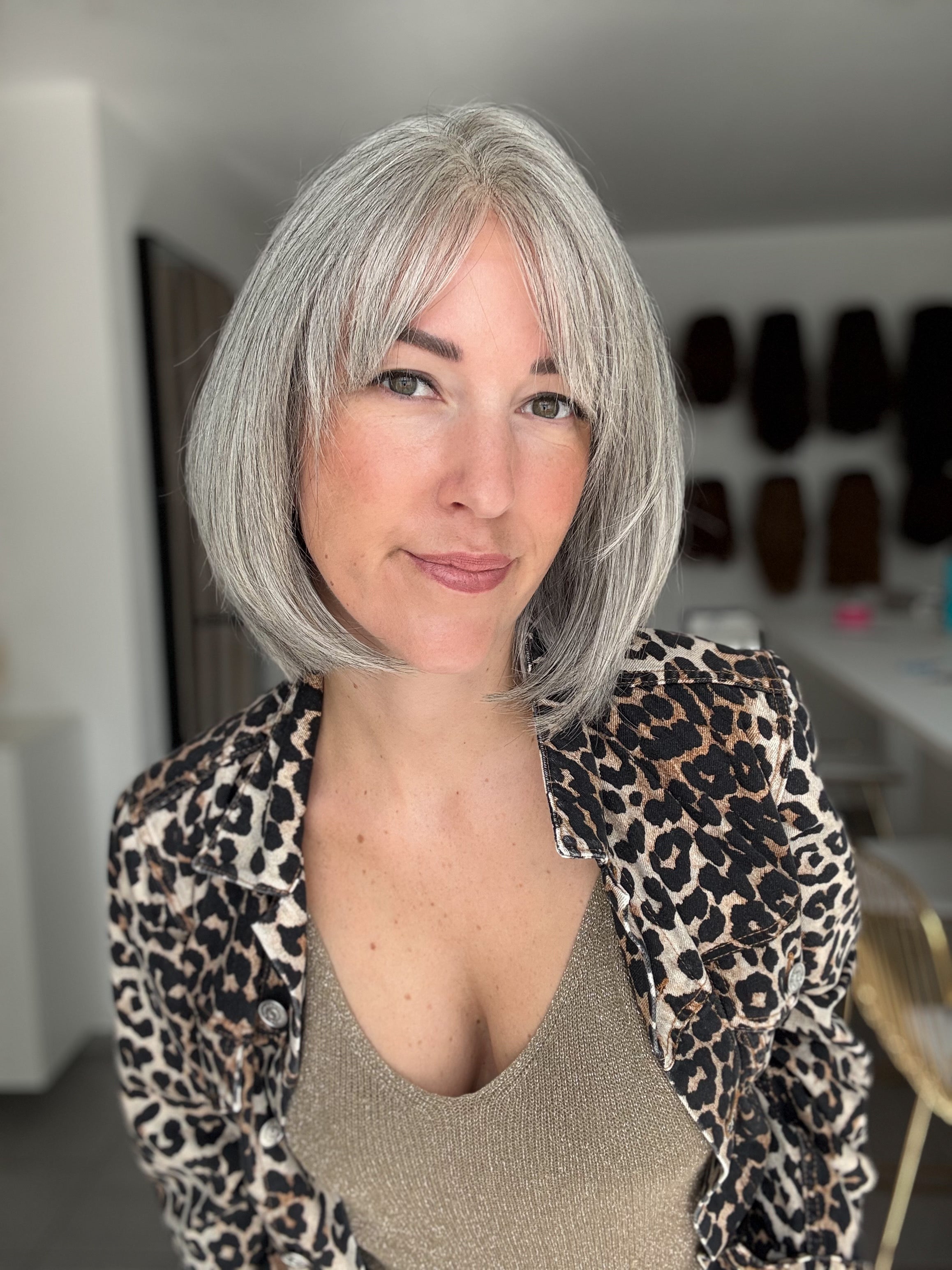 Lacetop-Perücke Birgit | Samt | Größe S | 33cm Länge