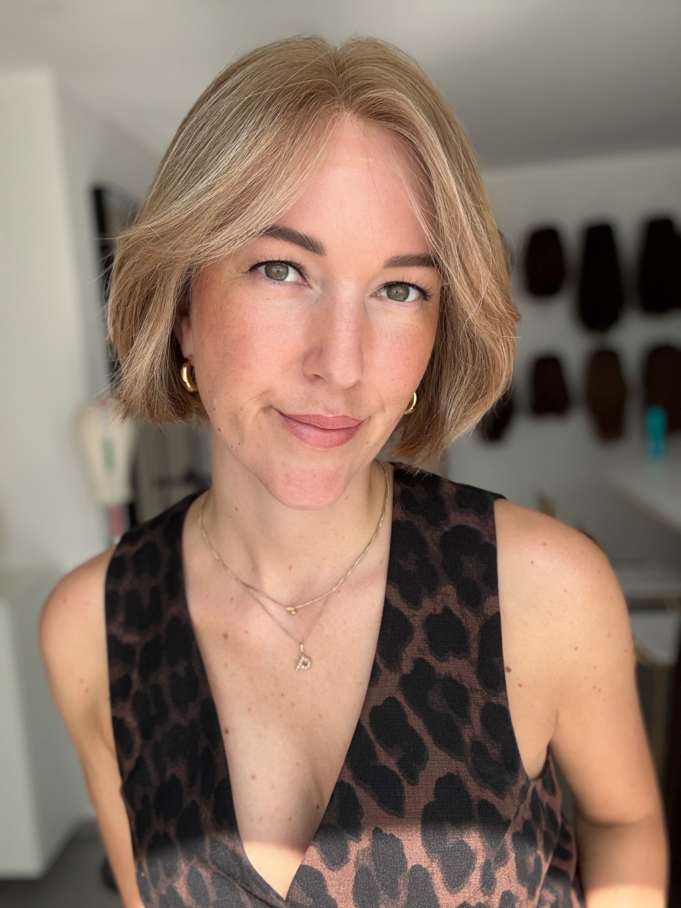 Lacetop-Perücke Rachel | Samt | Größe S| <30cm Länge