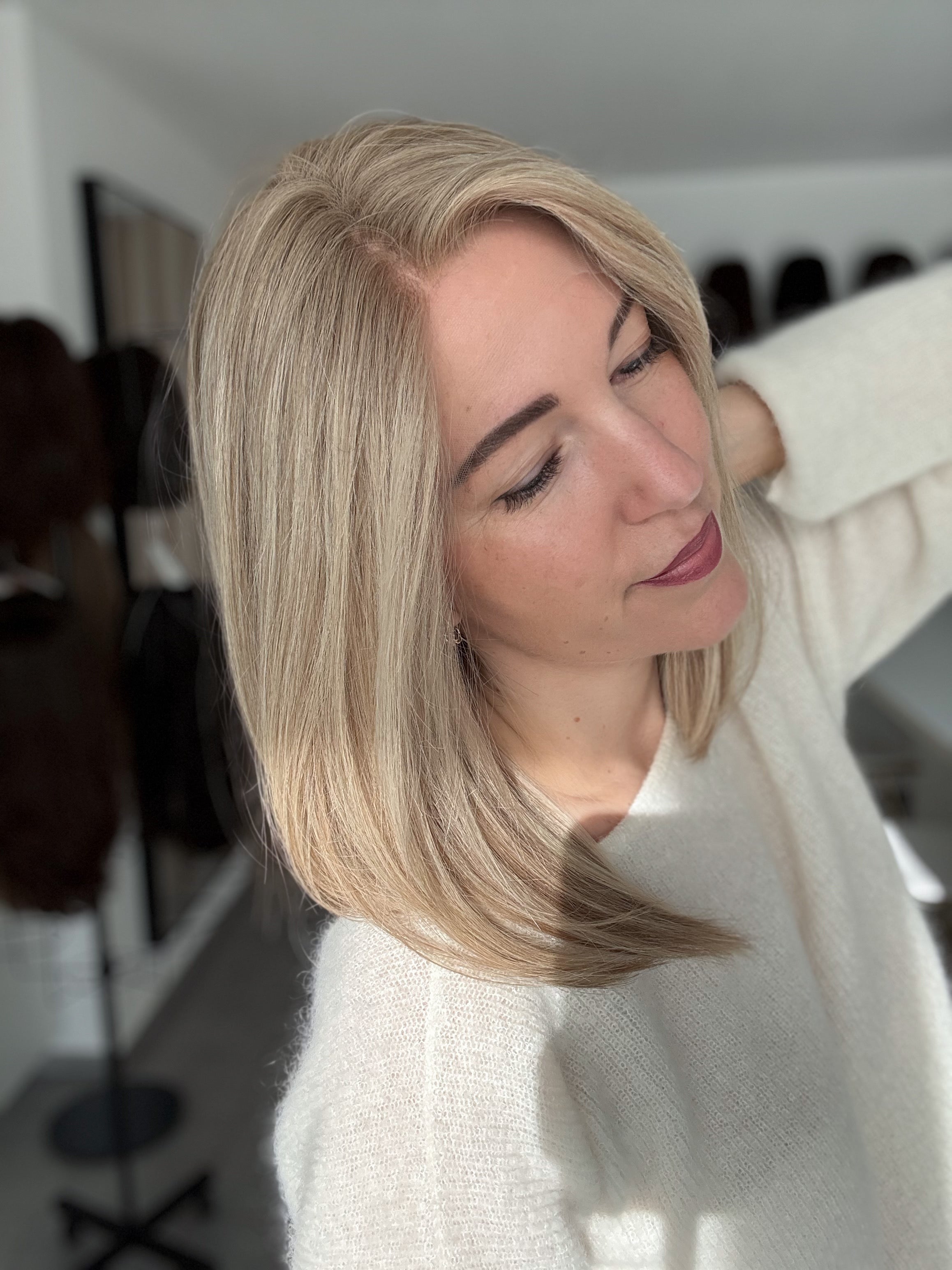 Lacetop-Perücke Maya | Samt | Größe M | 42cm Länge