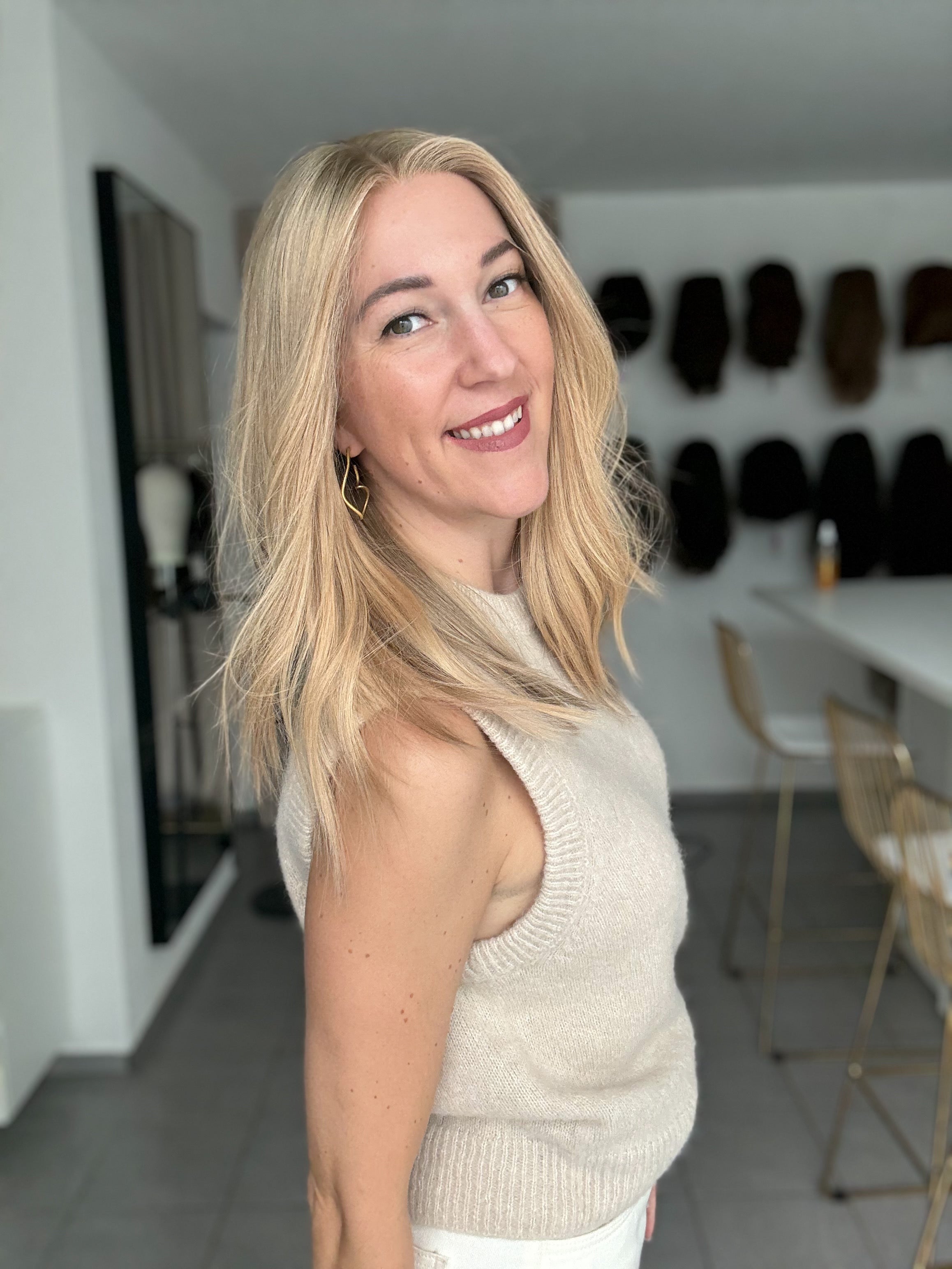 Lacetop-Perücke Ava | Samt | Größe S/M | 50cm Länge