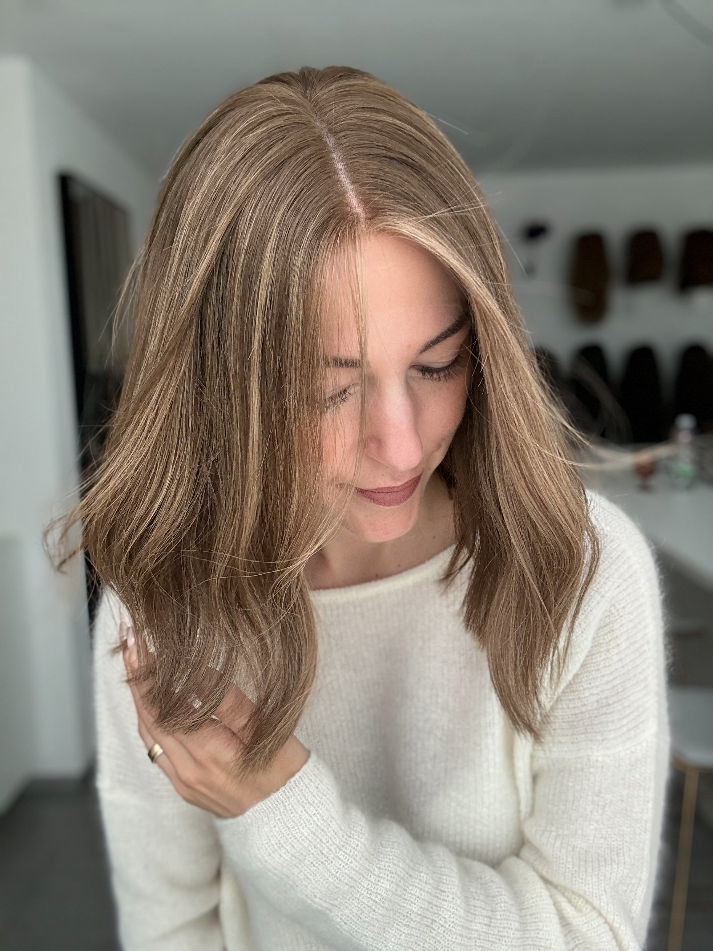 Lacetop-Perücke Sophie | Samt | Größe XS | 40cm Länge