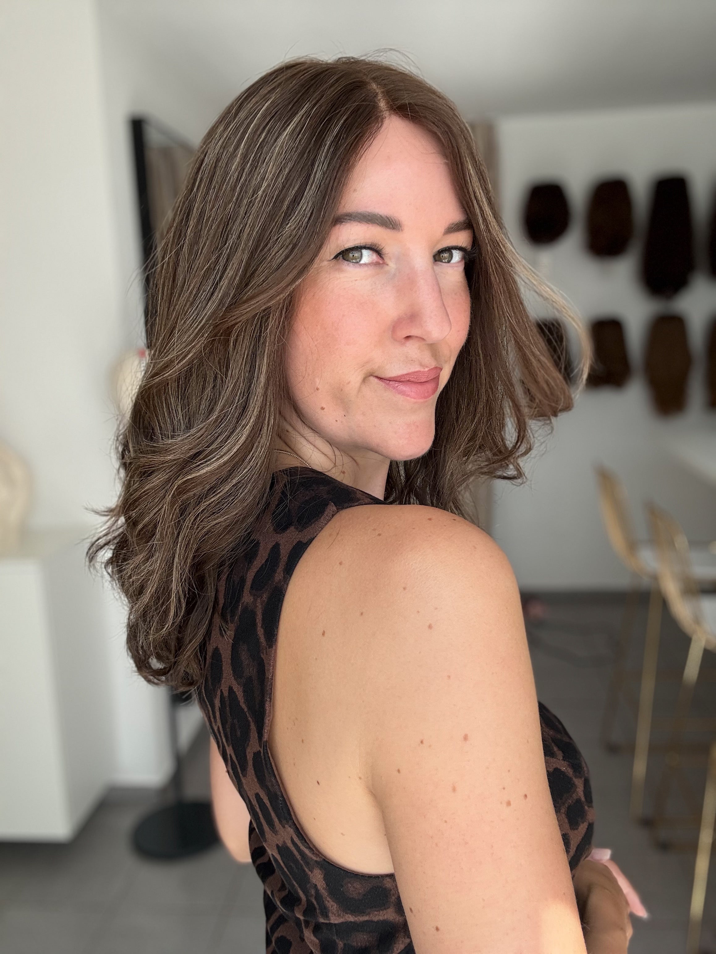 Lacetop-Perücke Sharon | Samt | Größe M/L | 46cm Länge