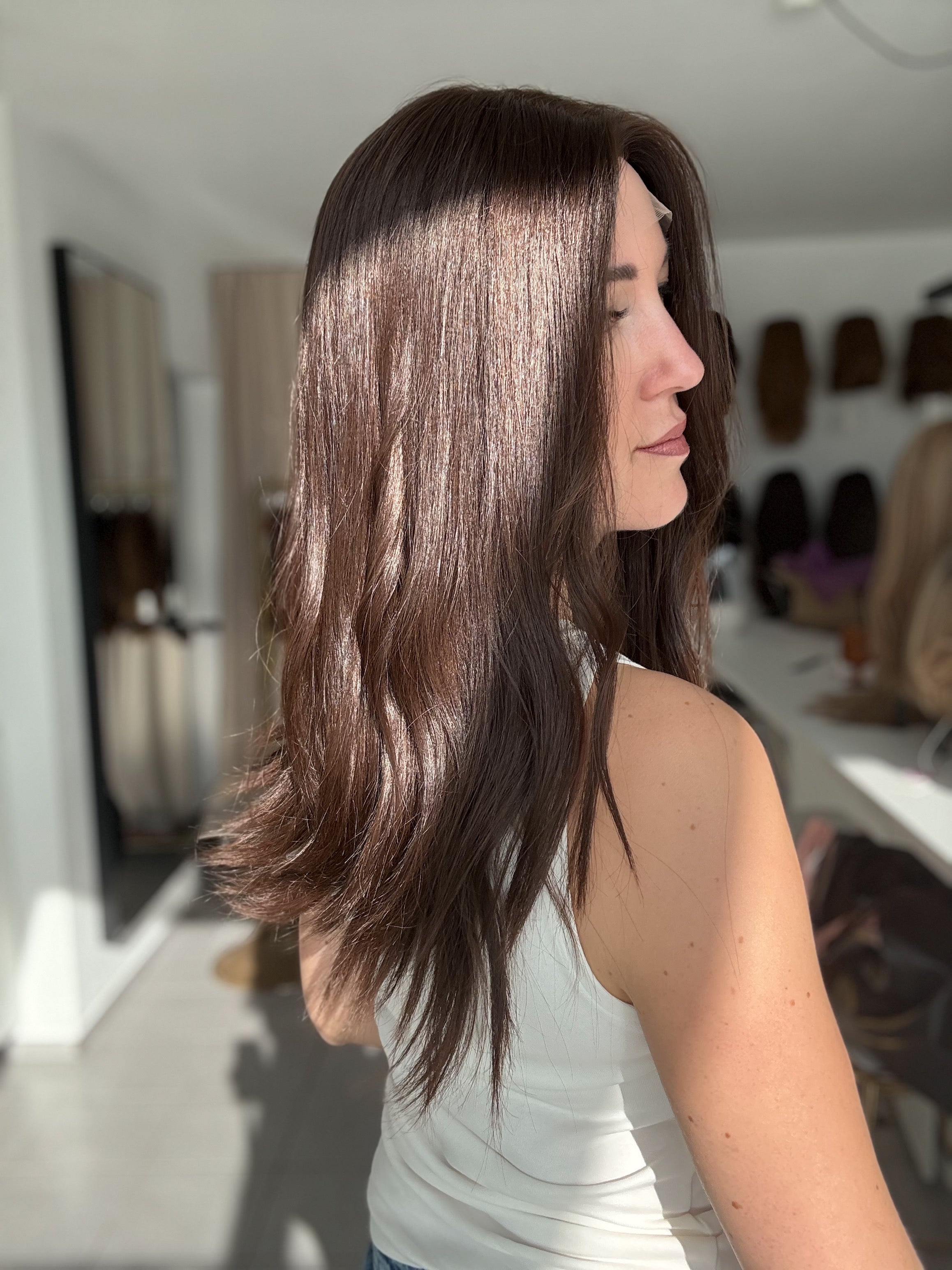 Lacetop-Perücke Lea | Samt | Größe S | 56cm Länge