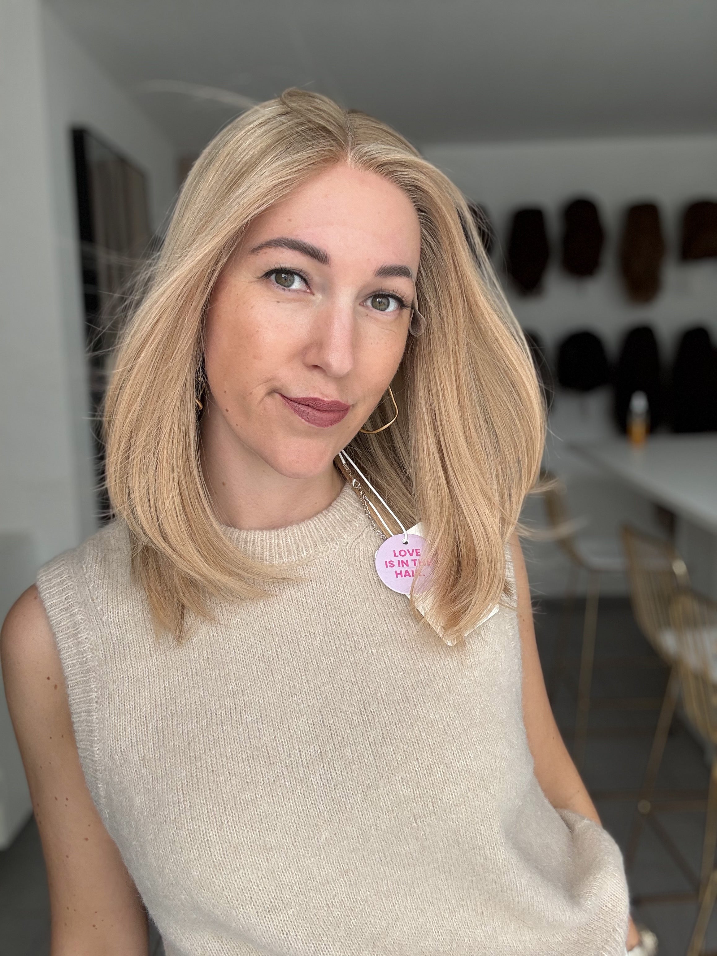 Lacetop-Perücke Ava | Samt | Größe S/M | 45cm Länge