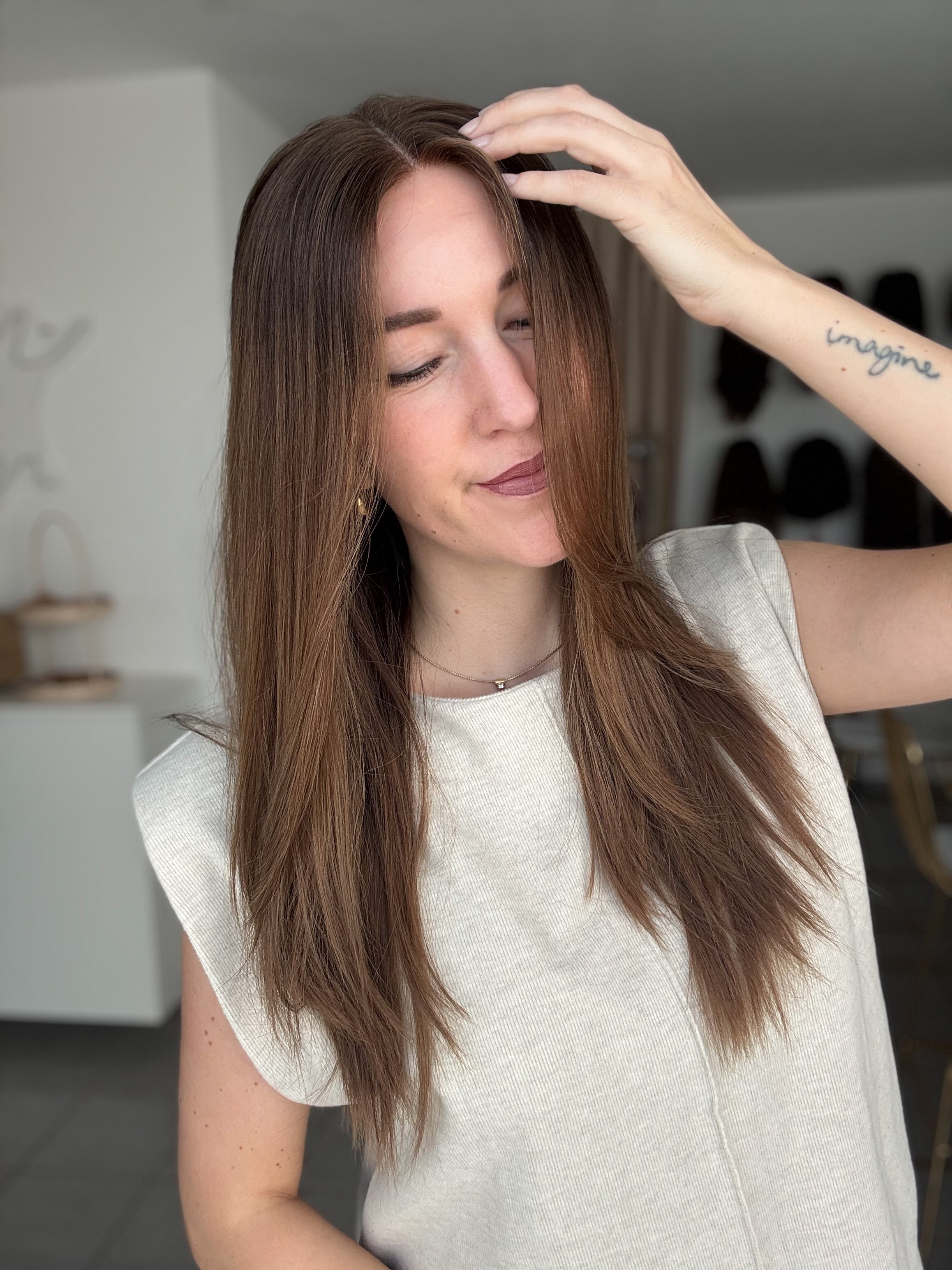 Lacetop-Perücke Hazel | Samt | Größe XS | 62cm Länge