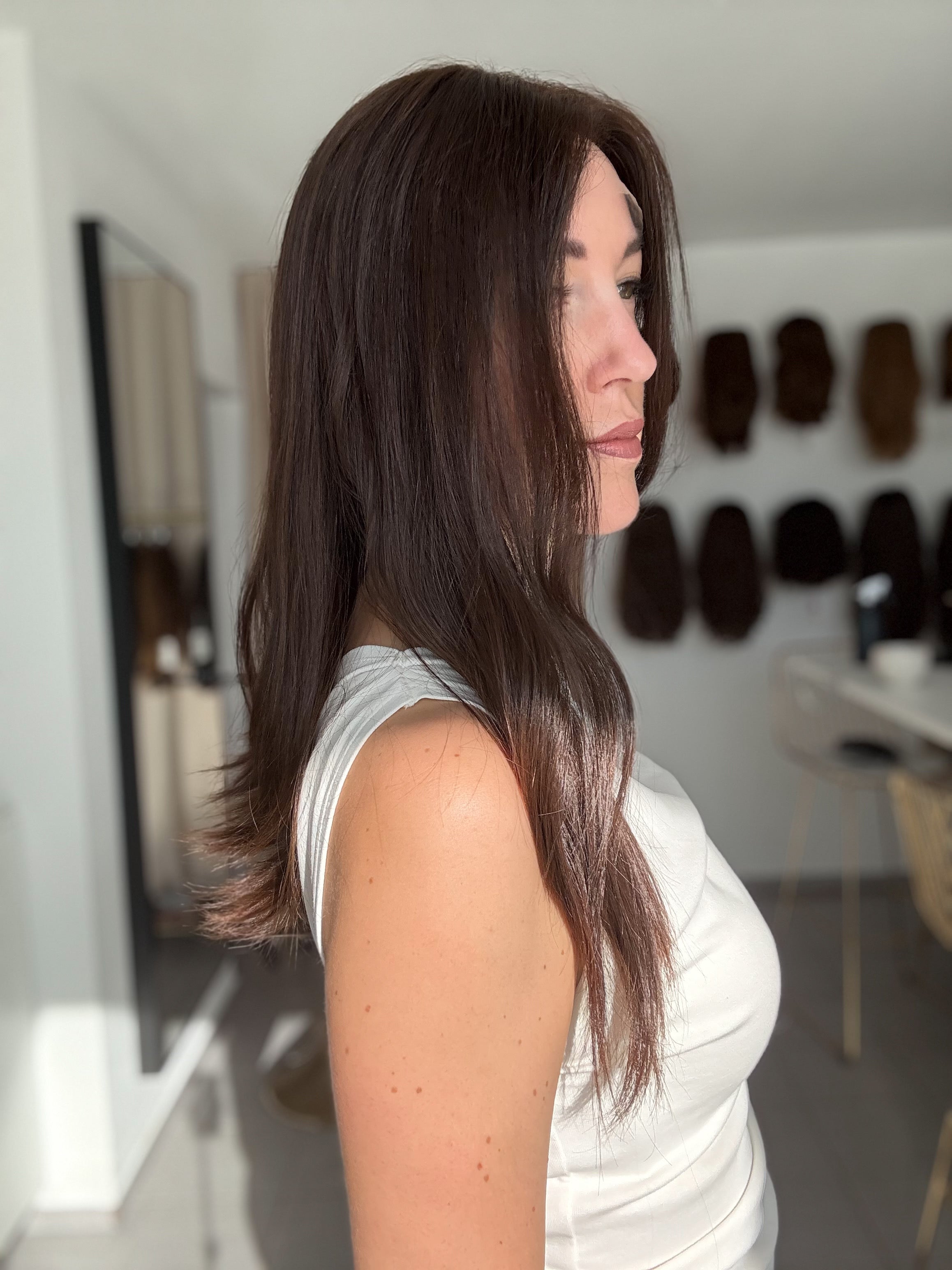 Lacetop-Perücke Lea | Samt | Größe S | 56cm Länge