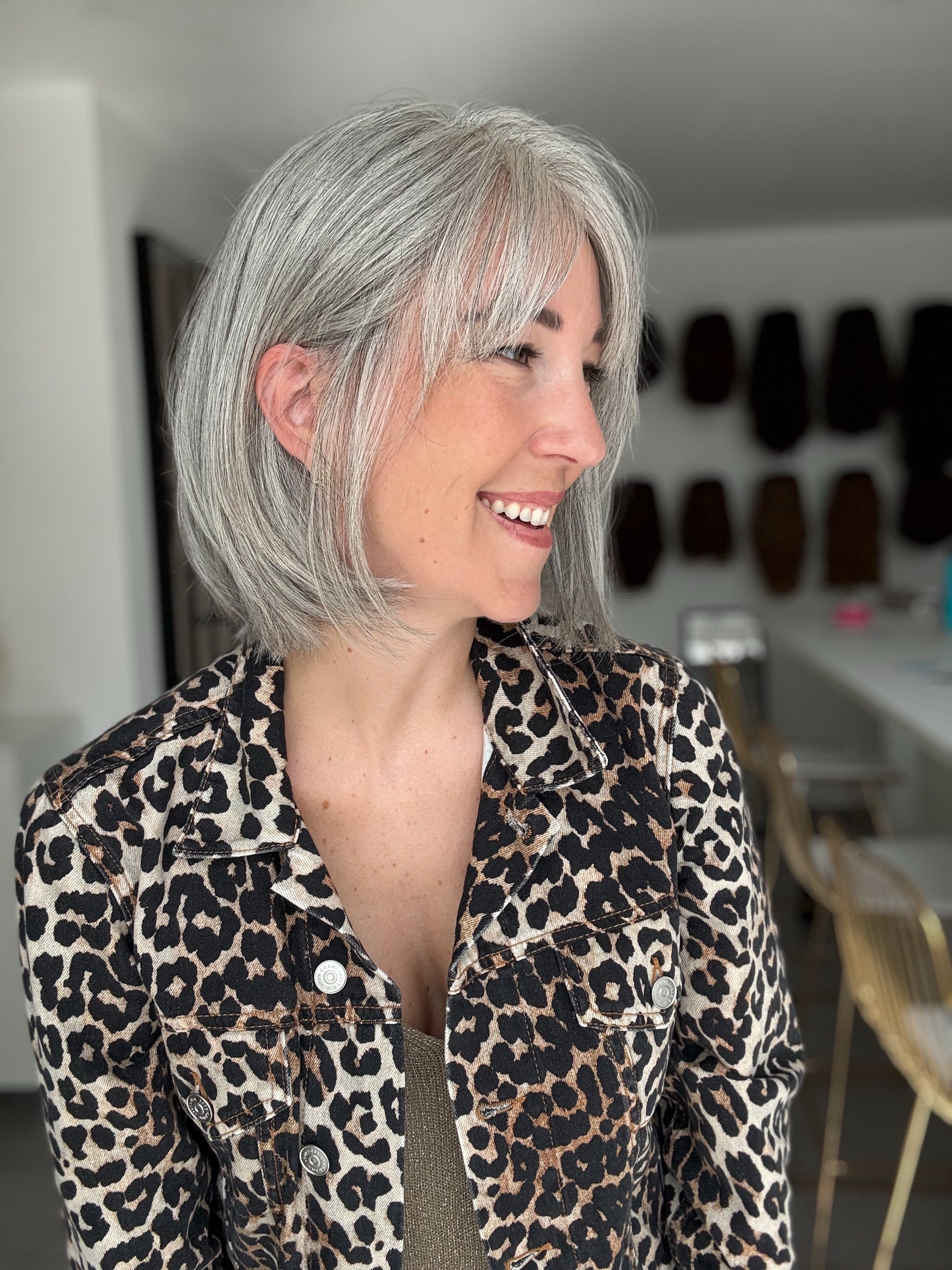 Lacetop-Perücke Birgit | Samt | Größe S | 33cm Länge