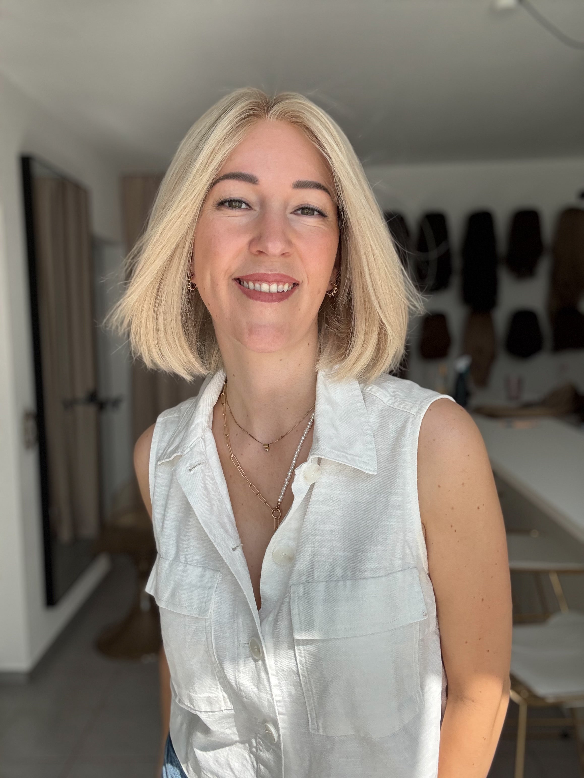 Lacetop-Perücke Elli | Samt | Größe XS/S | 33cm Länge