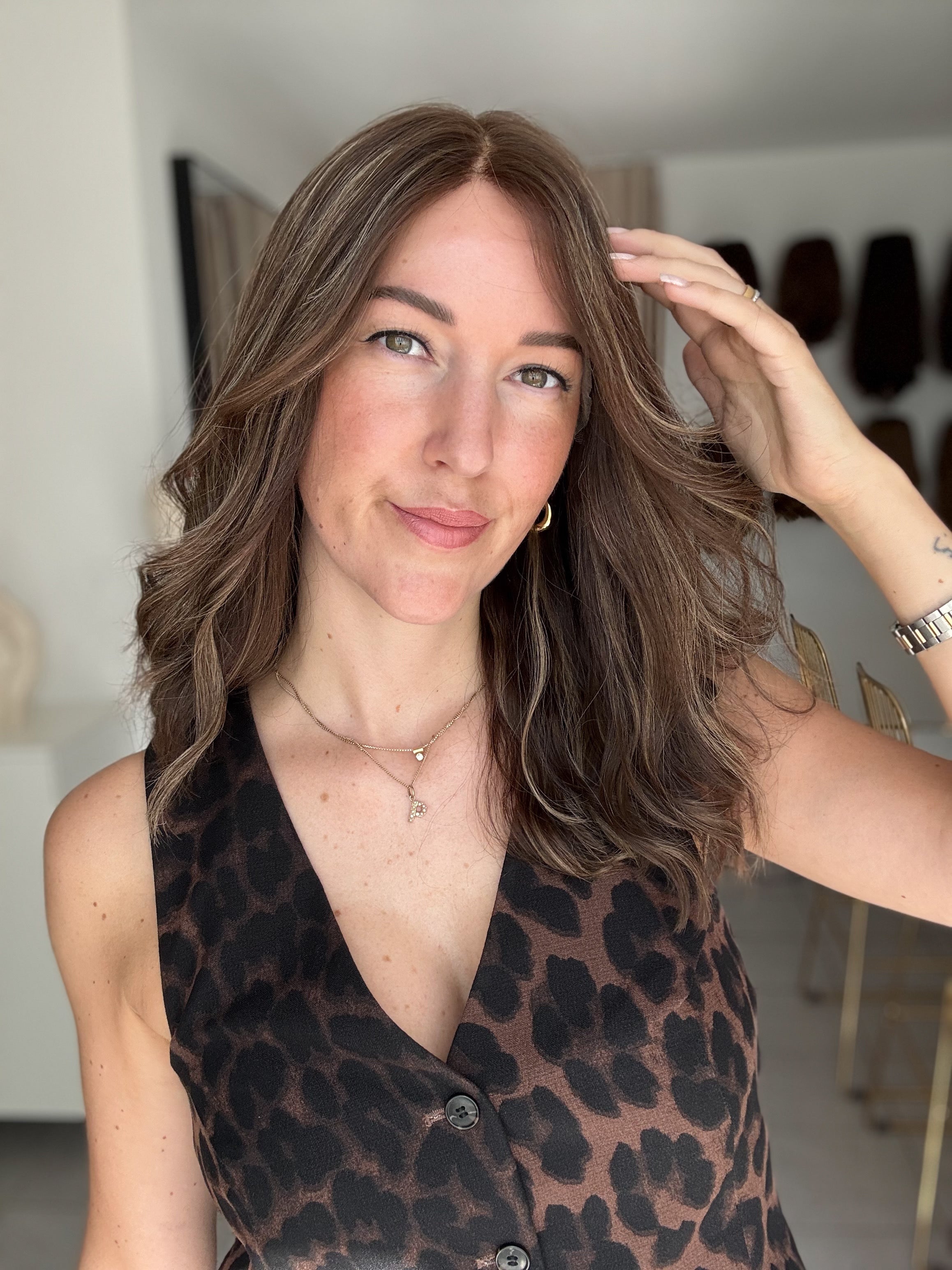 Lacetop-Perücke Sharon | Samt | Größe M/L | 46cm Länge