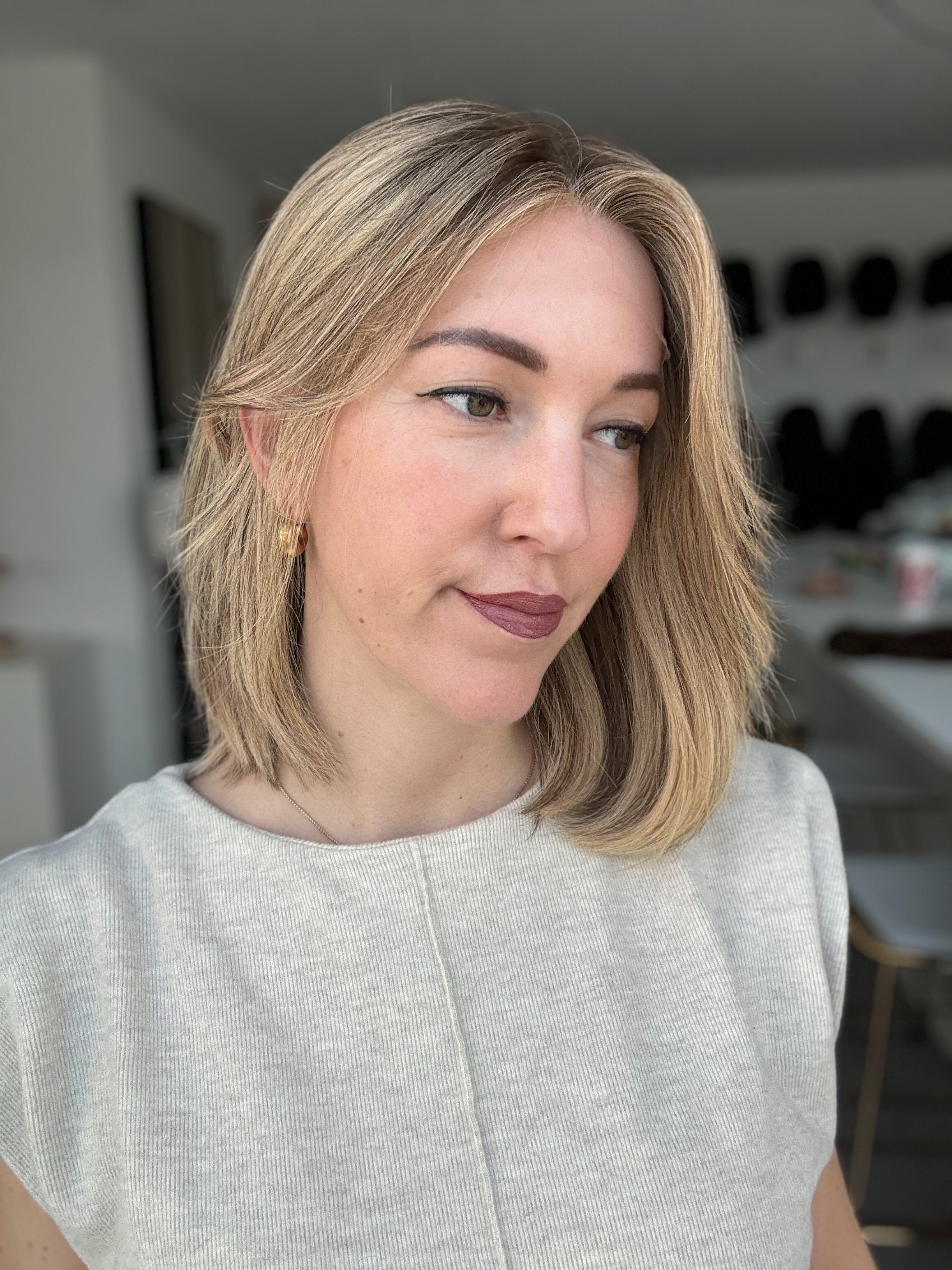 Lacetop-Perücke Lexy | Samt | Größe M | 38cm Länge