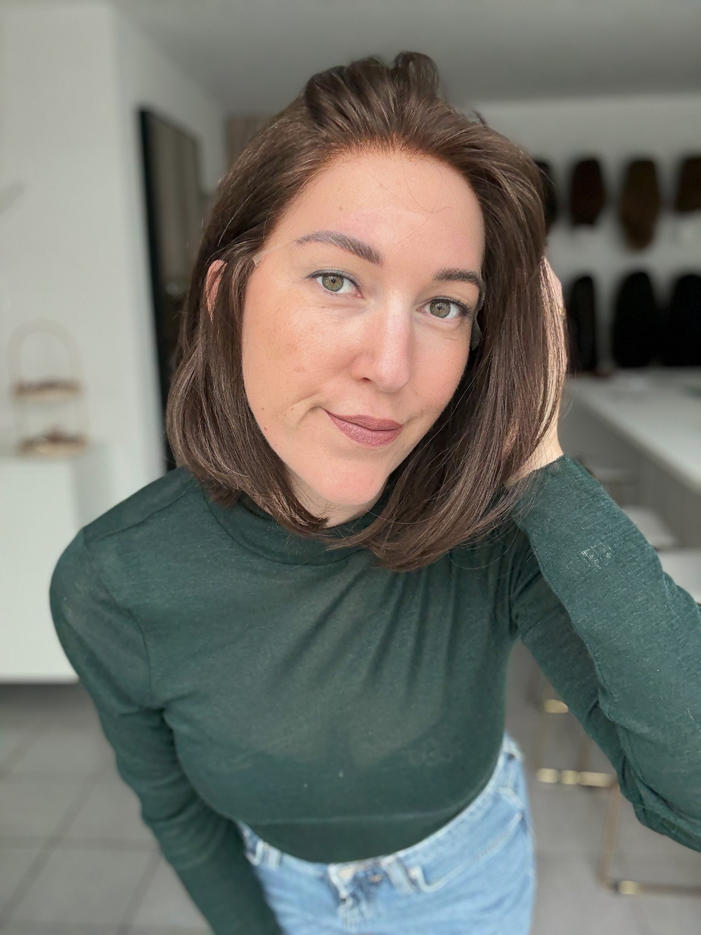 SLAVIC COLLECTION | Lacetop-Perücke SH65634 | Samt | Größe XS | 34cm Länge