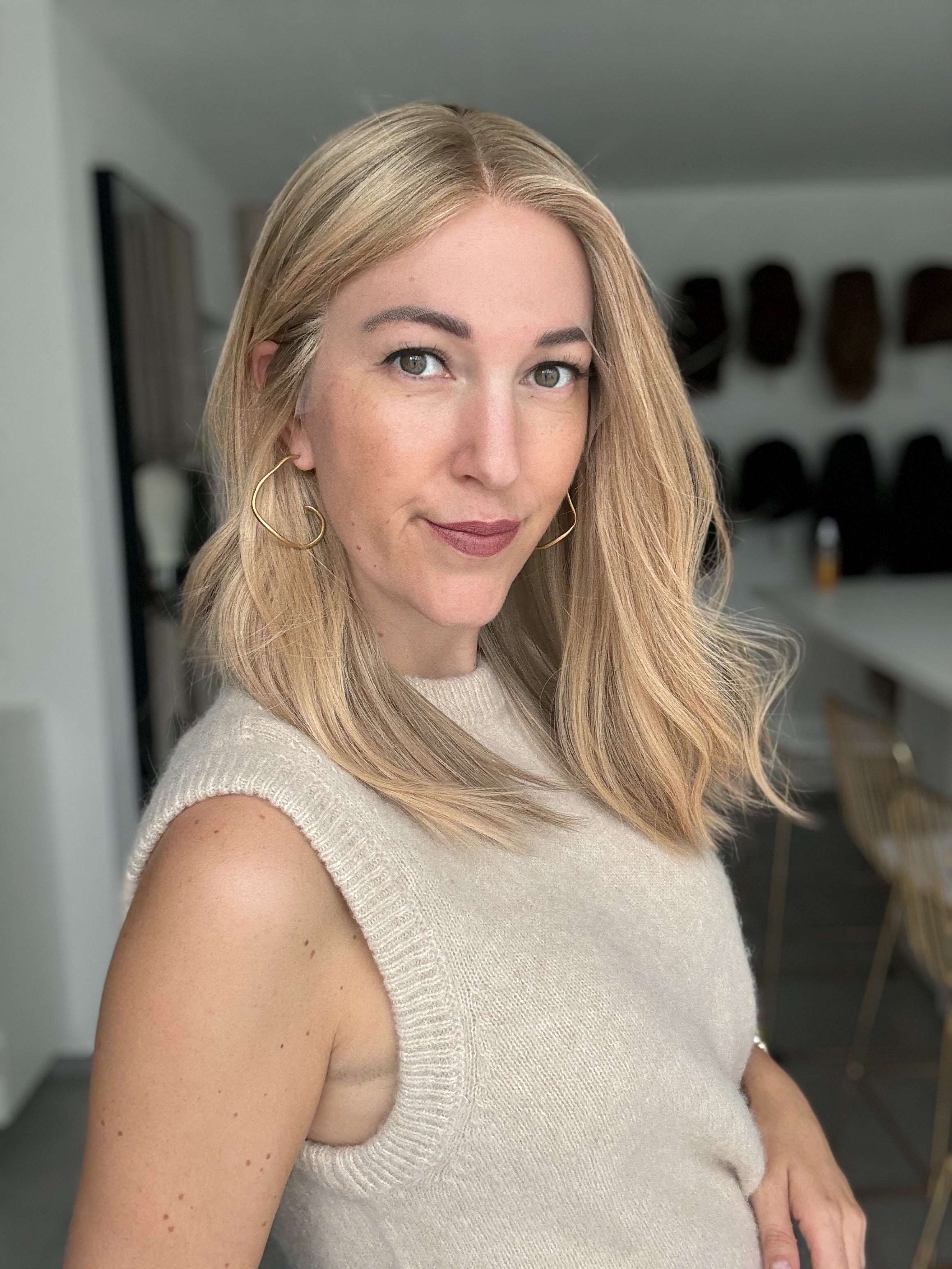 Lacetop-Perücke Ava | Samt | Größe S/M | 50cm Länge