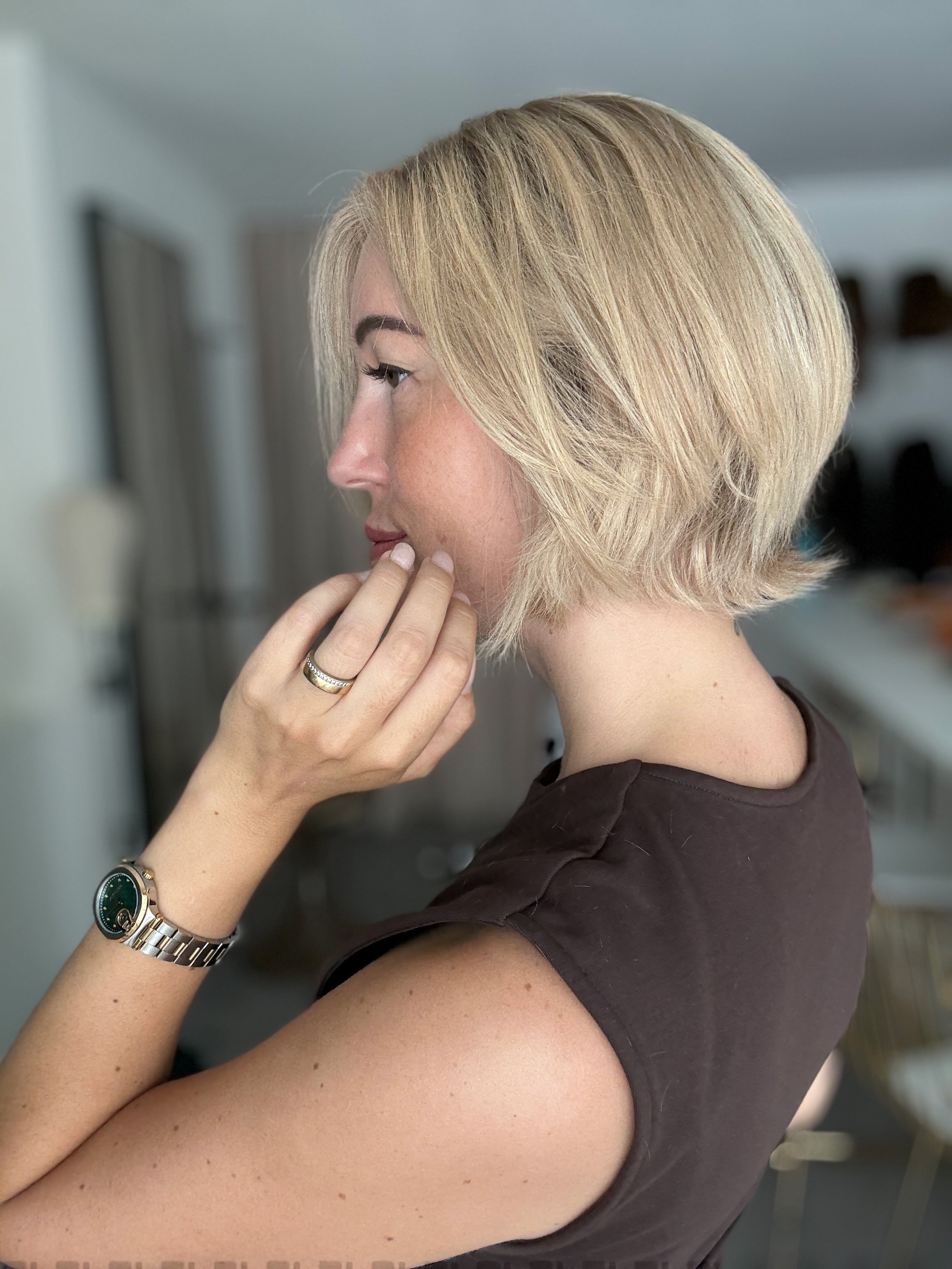 Lacetop-Perücke Jill | Silikon | Größe M | 30cm Länge