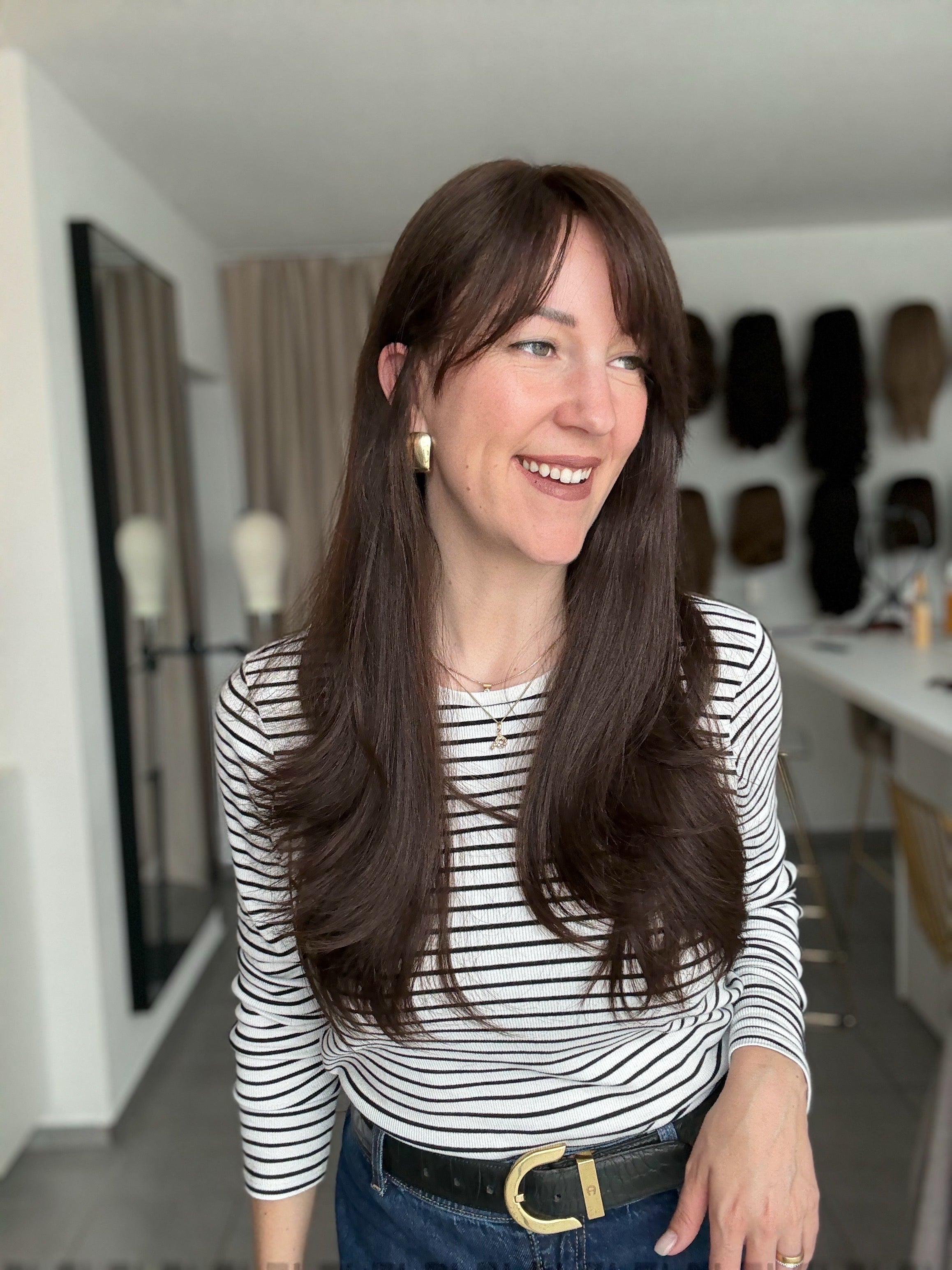 Lacetop-Perücke Lea | Samt | Größe S/M | 64cm Länge